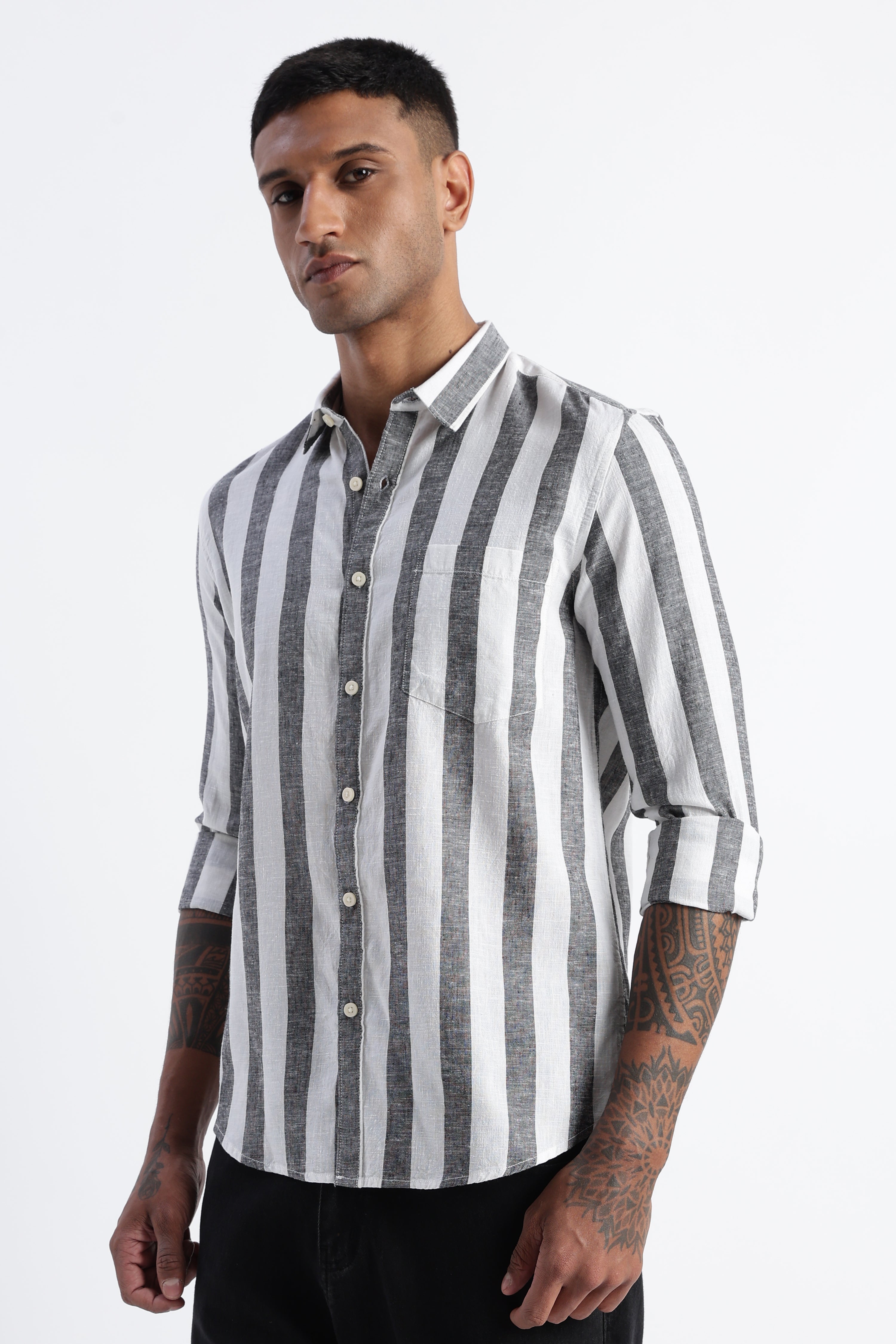 Men Classic Stripe Shirt