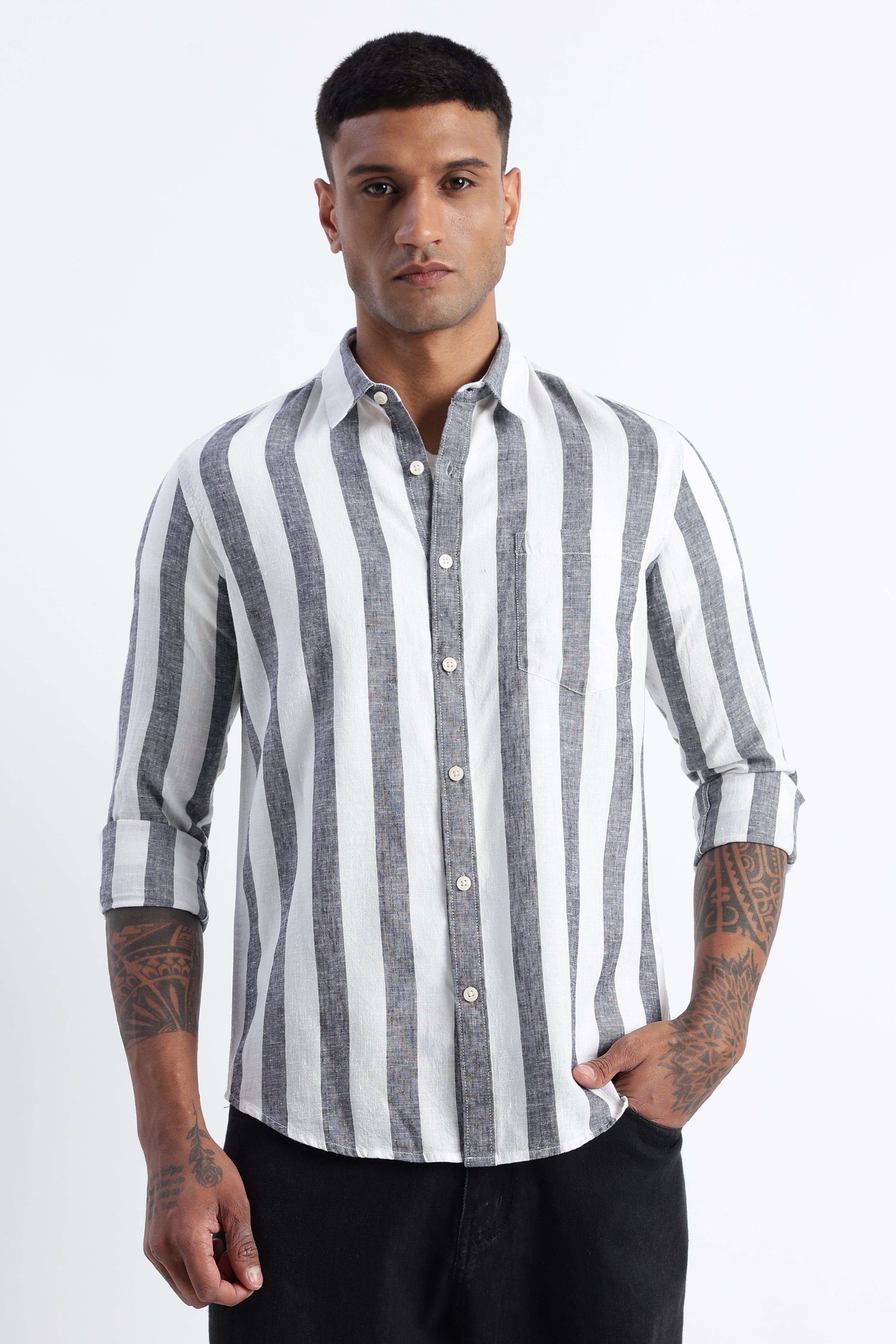 Men Classic Stripe Shirt