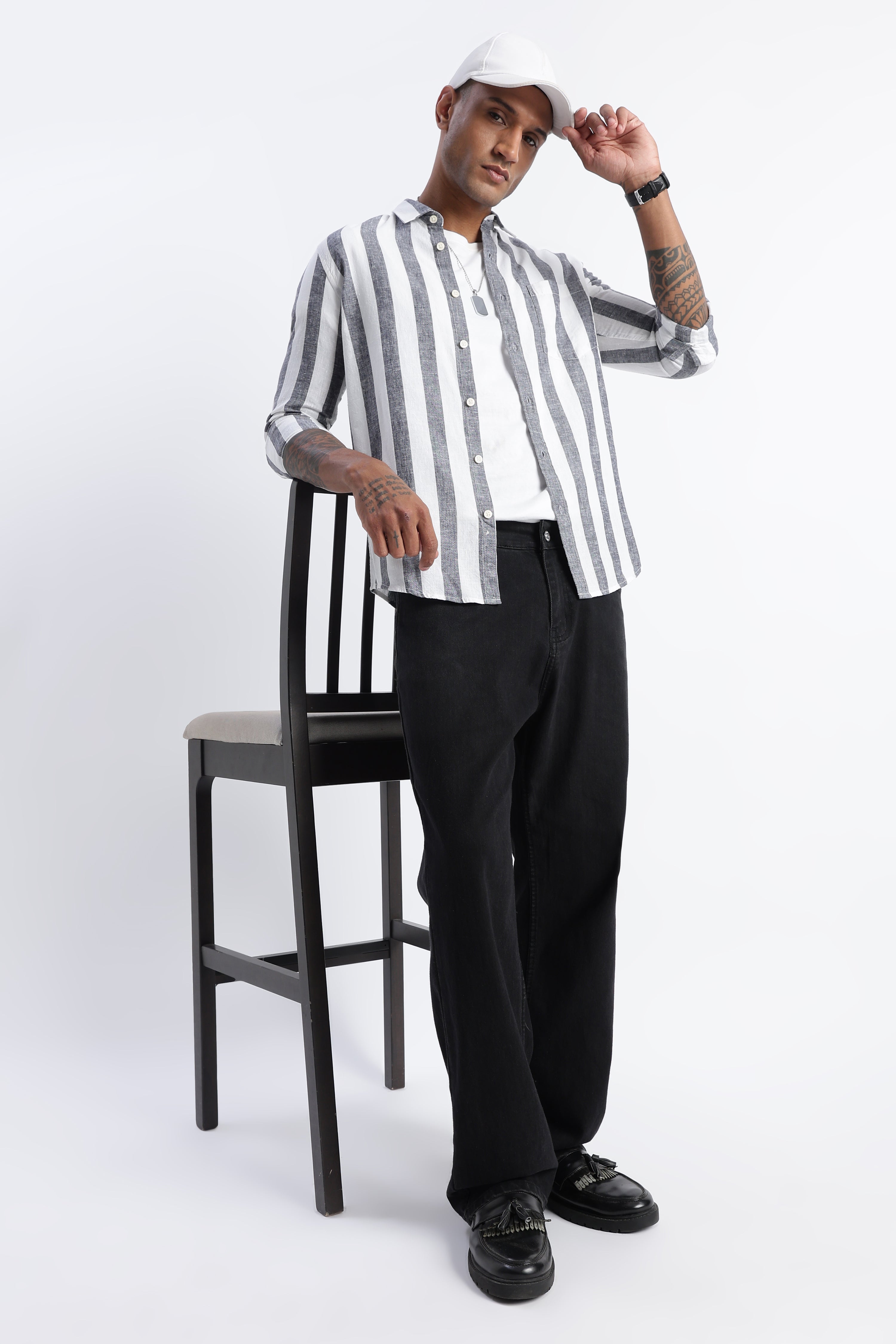 Men Classic Stripe Shirt