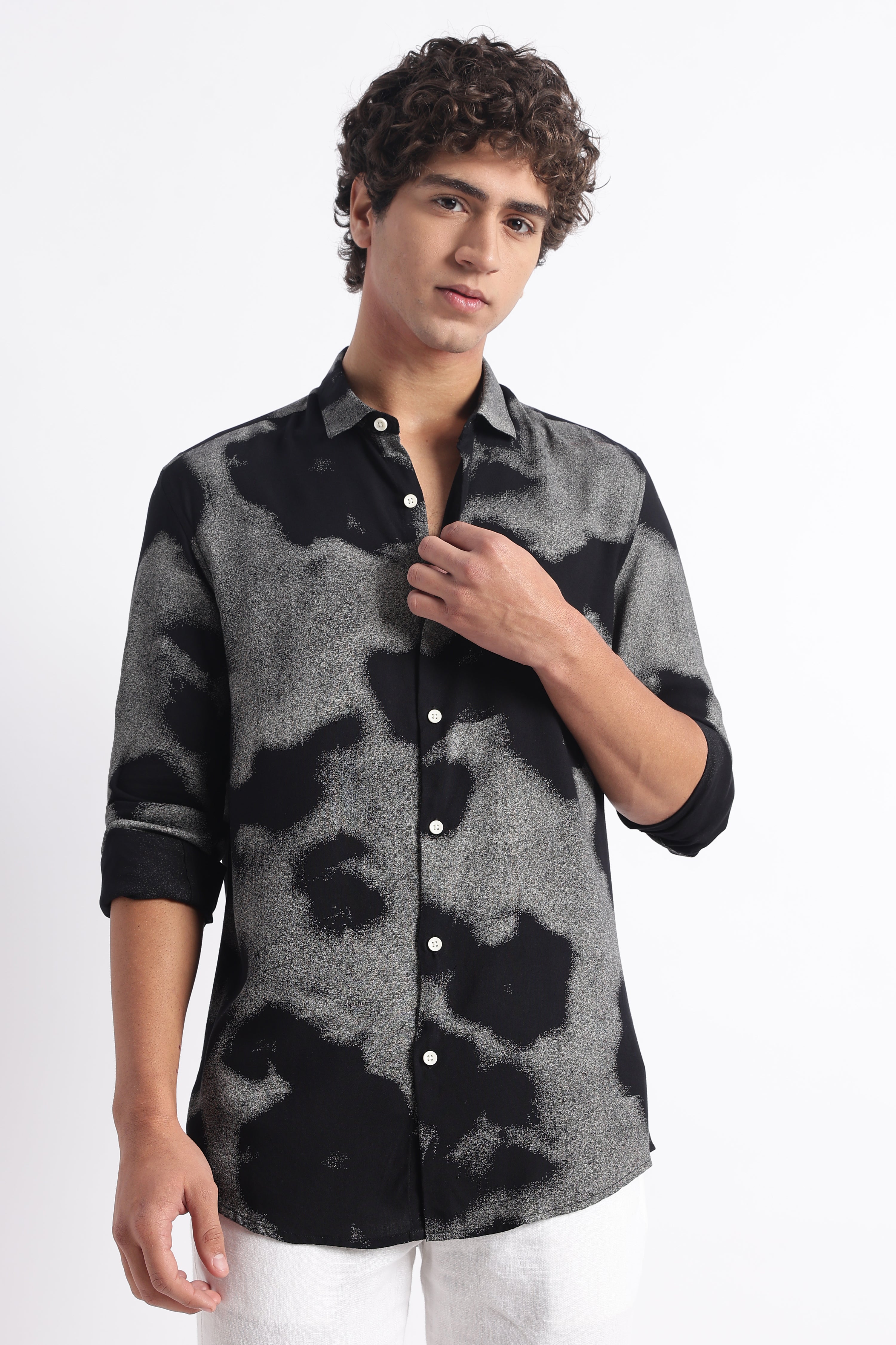 Men Modern Day Print Shirt