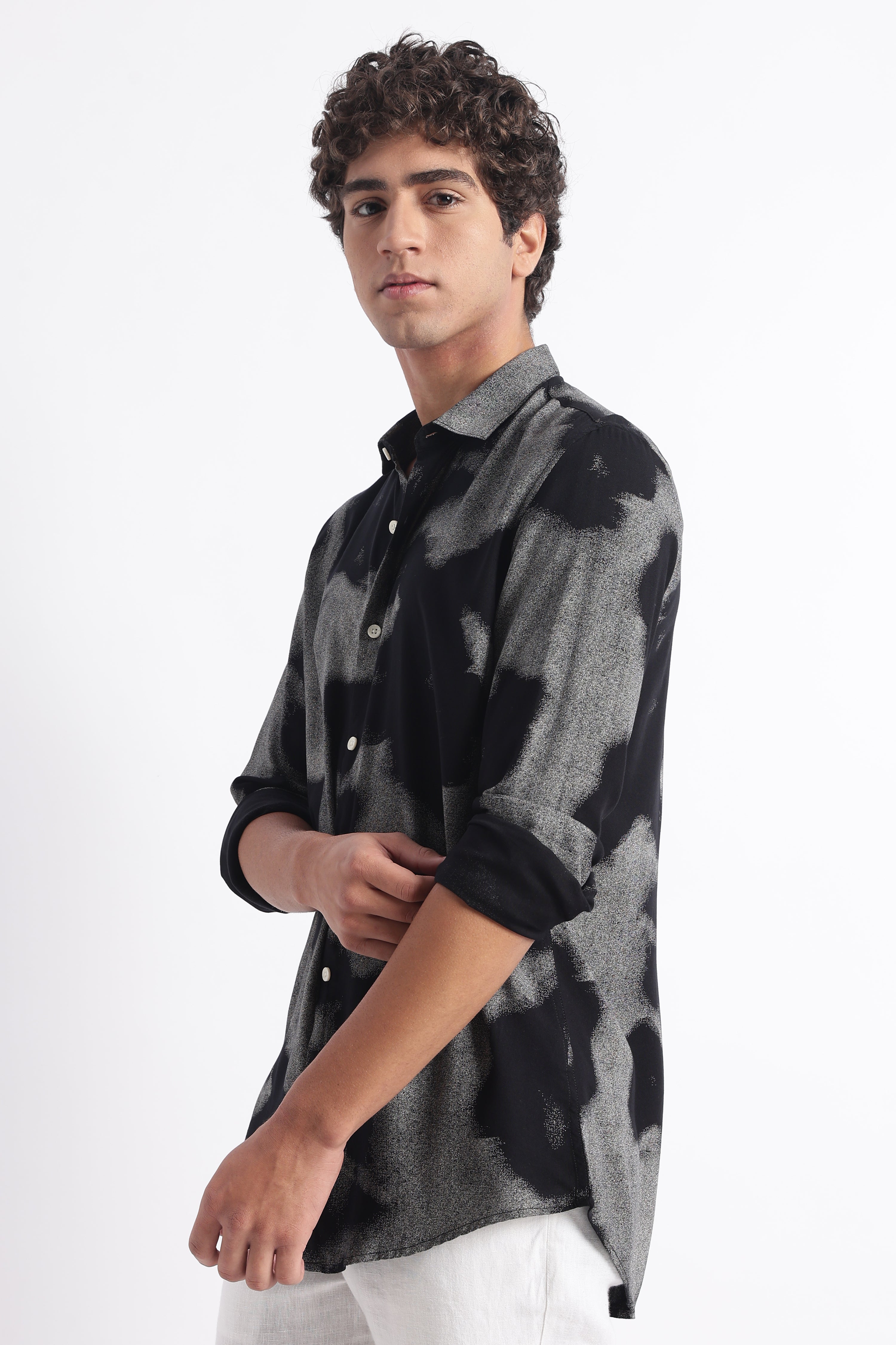 Men Modern Day Print Shirt