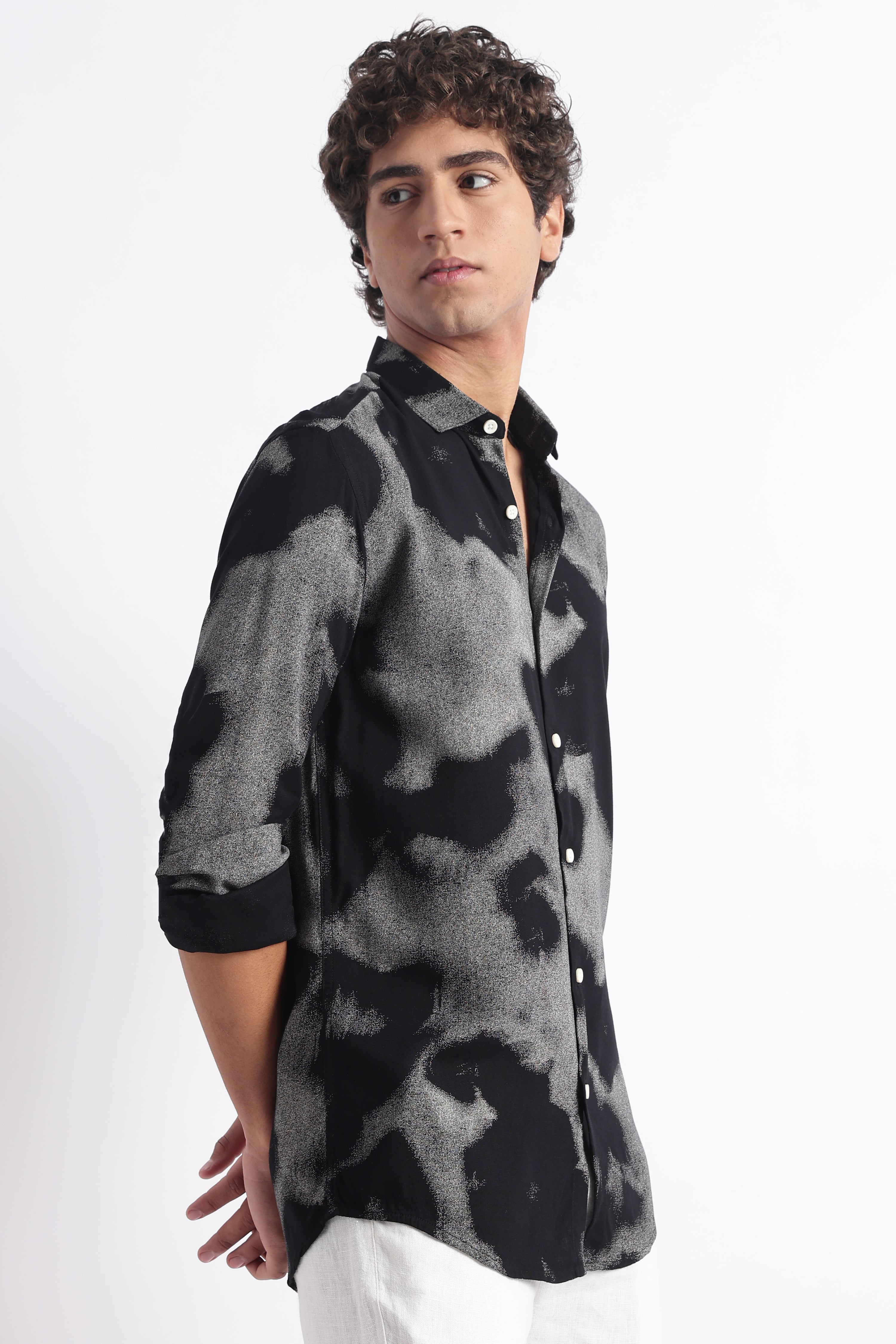 Men Modern Day Print Shirt
