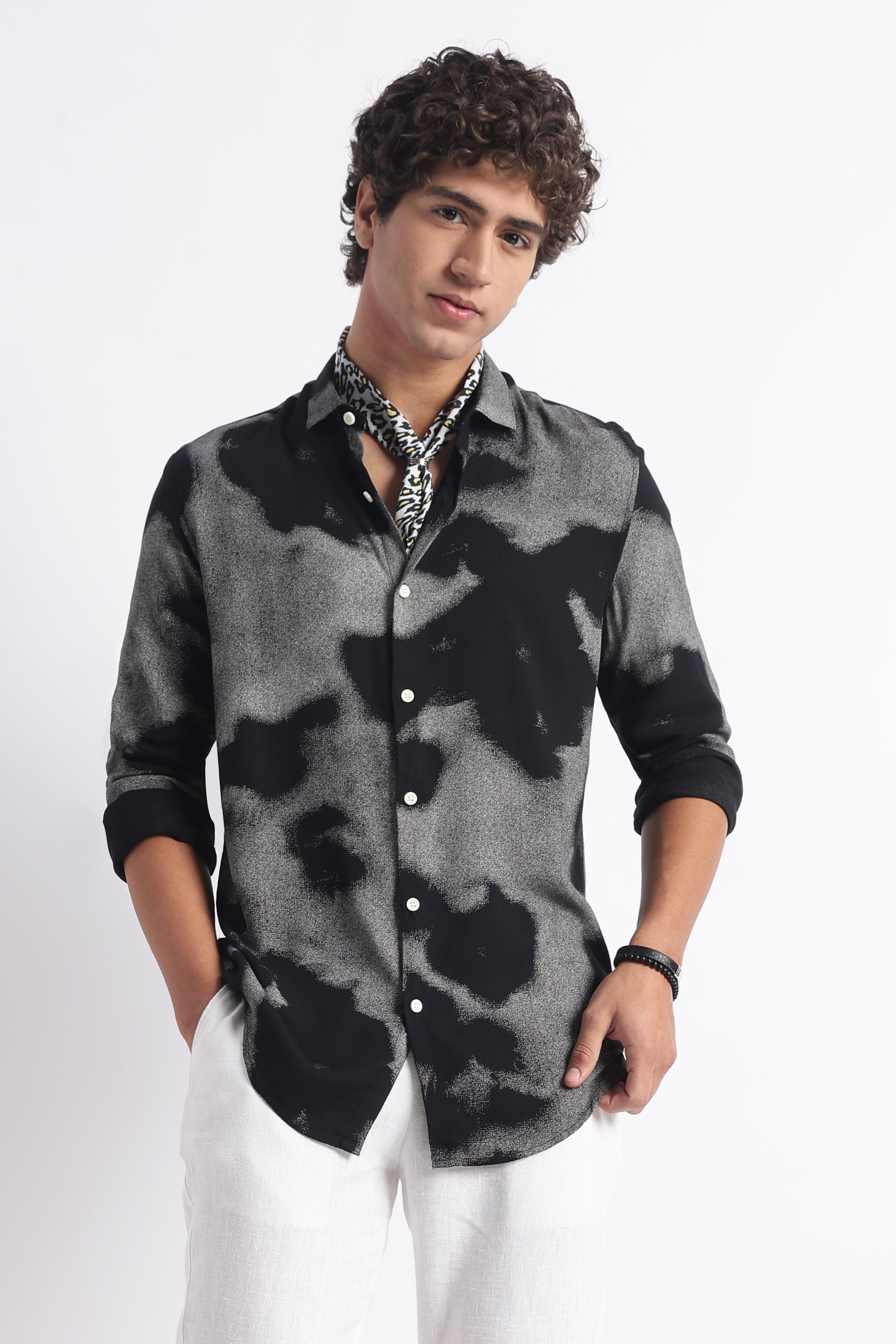 Men Modern Day Print Shirt
