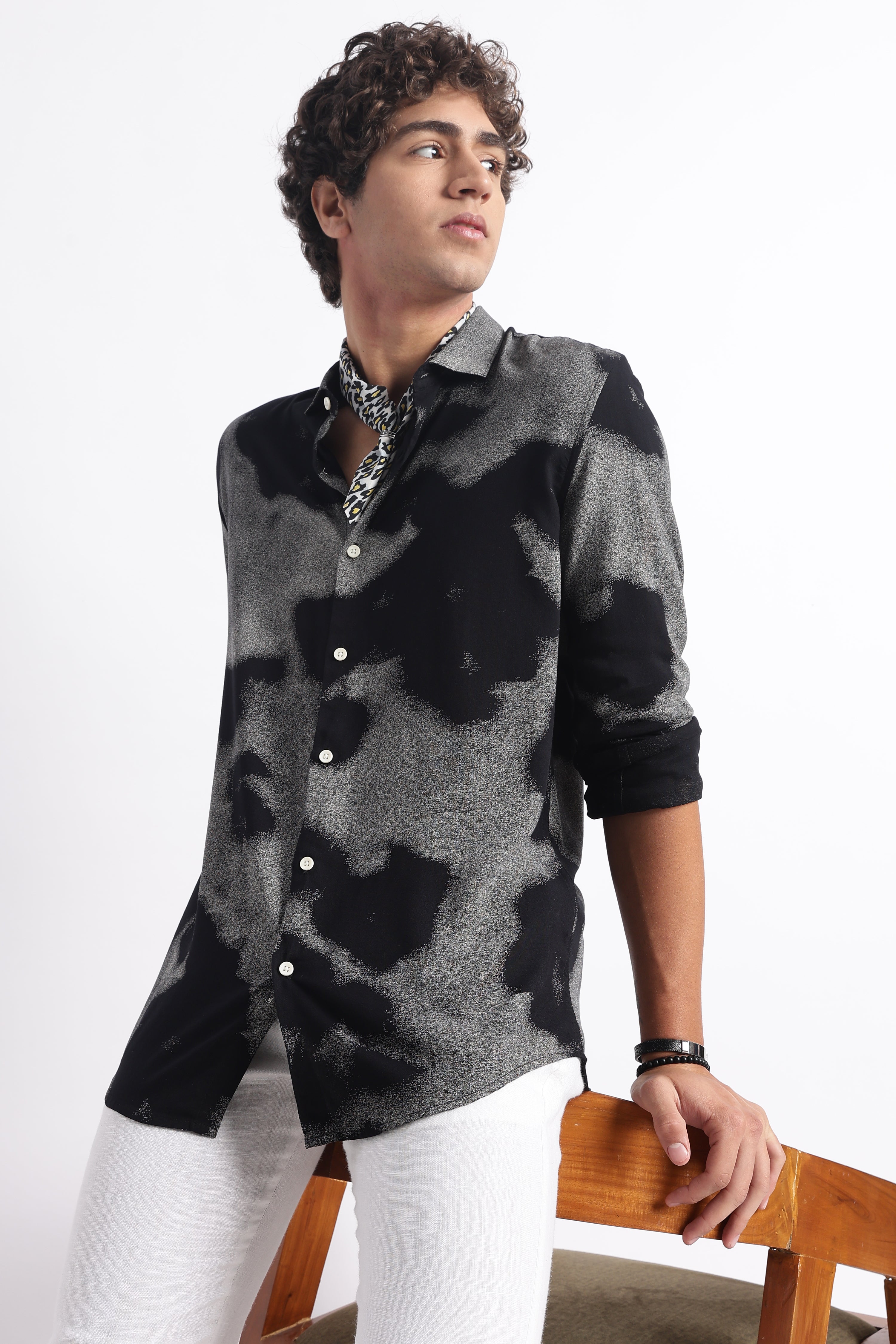 Men Modern Day Print Shirt