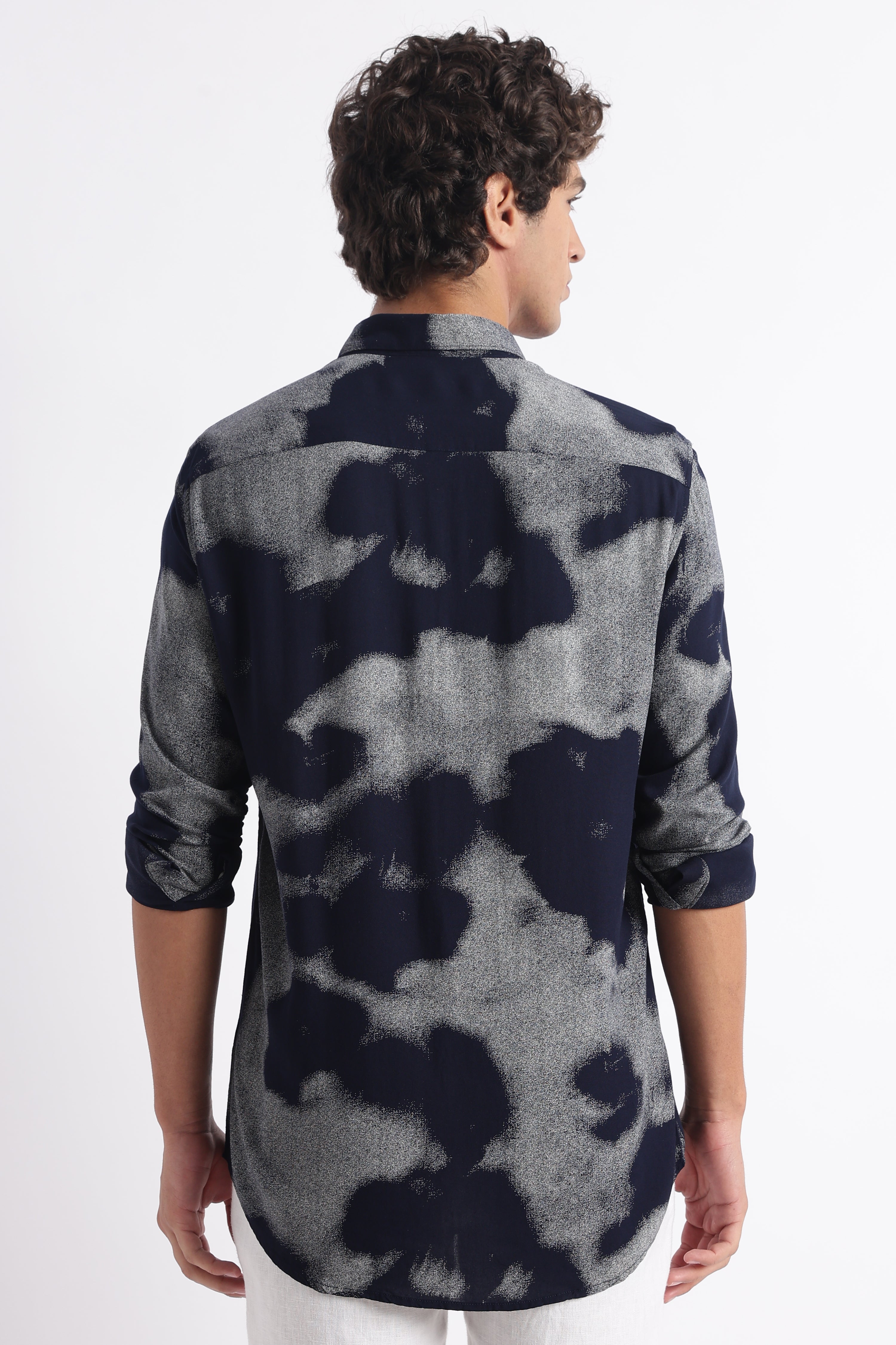 Men Modern Day Print Shirt