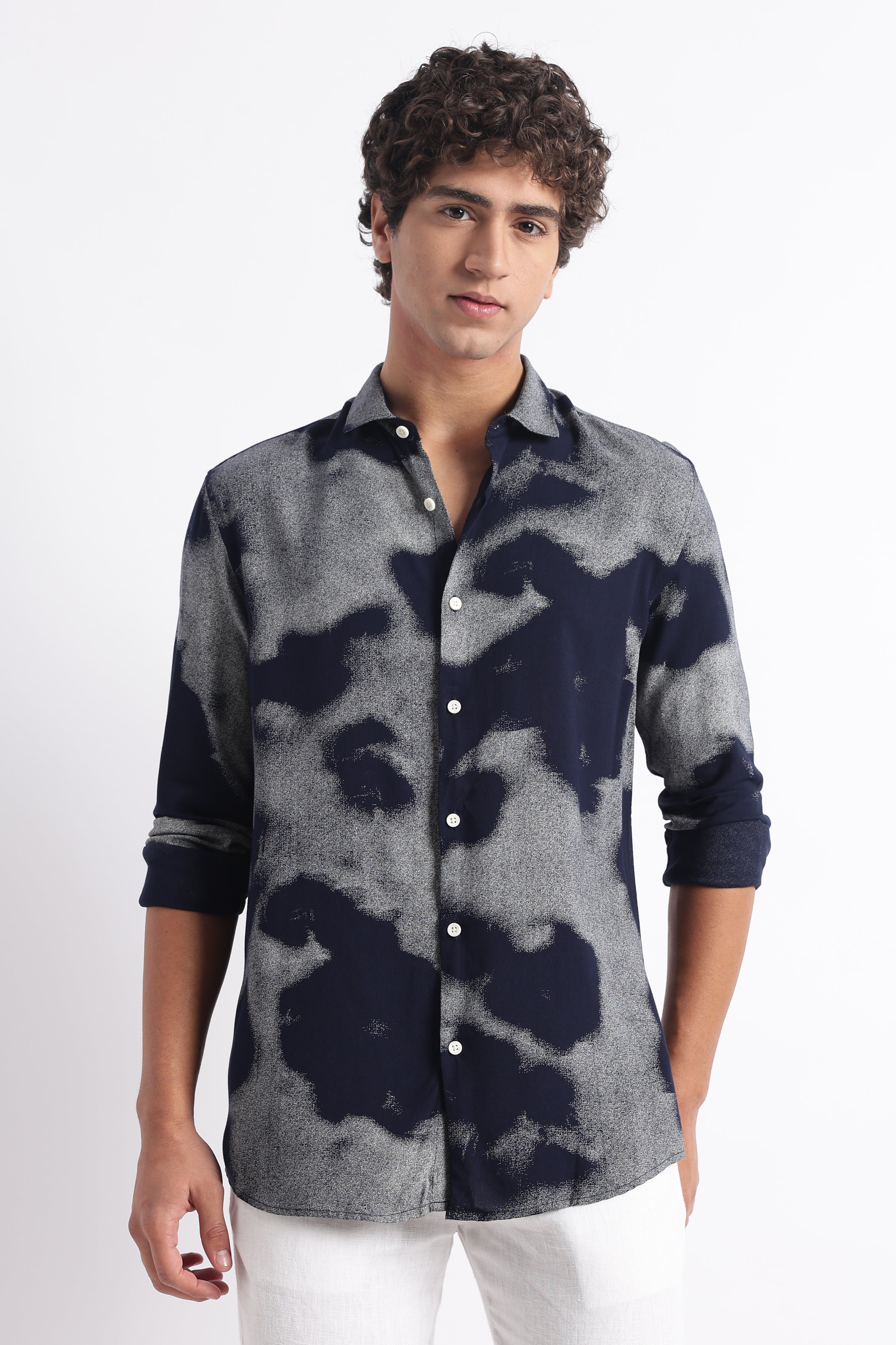 Men Modern Day Print Shirt