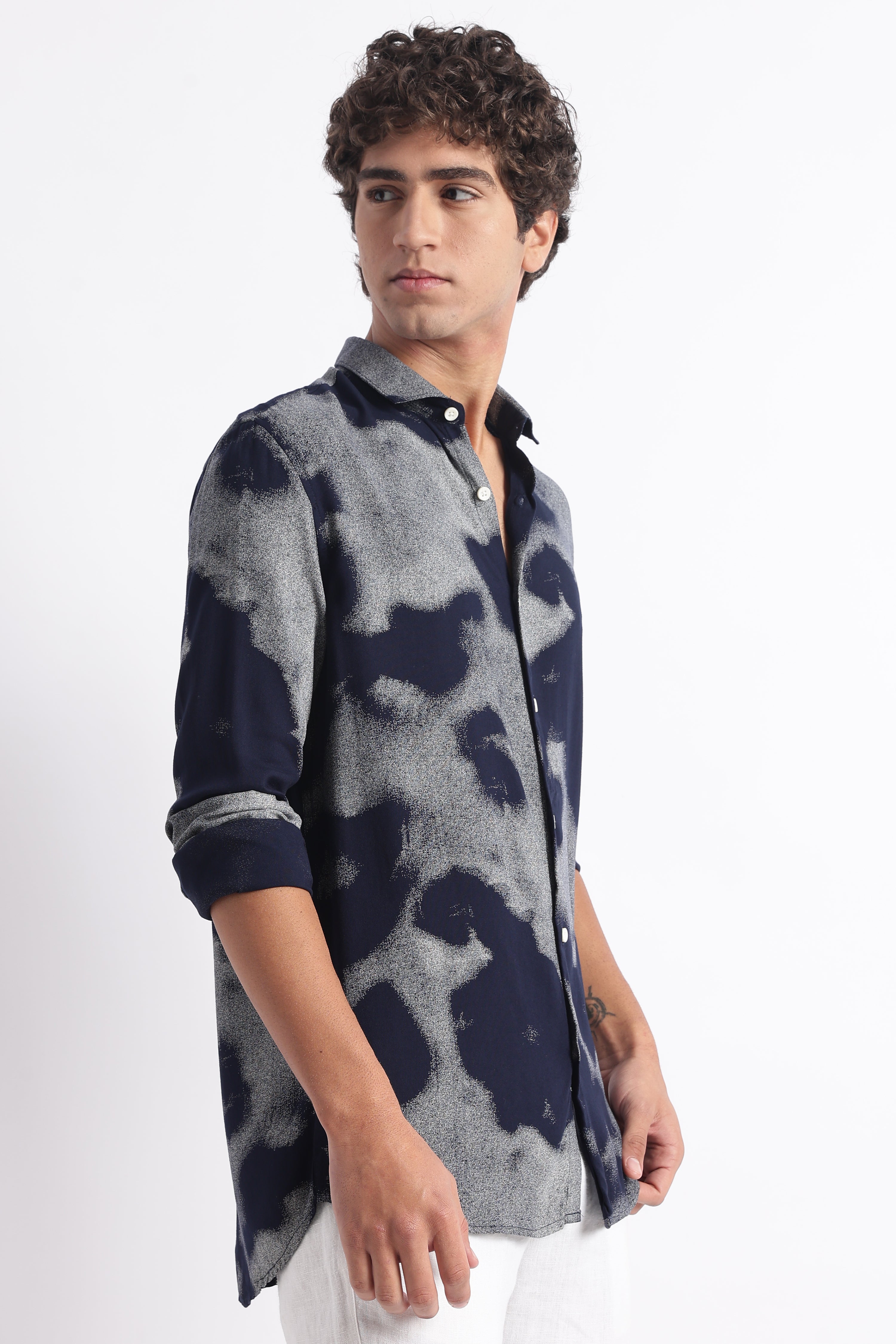 Men Modern Day Print Shirt