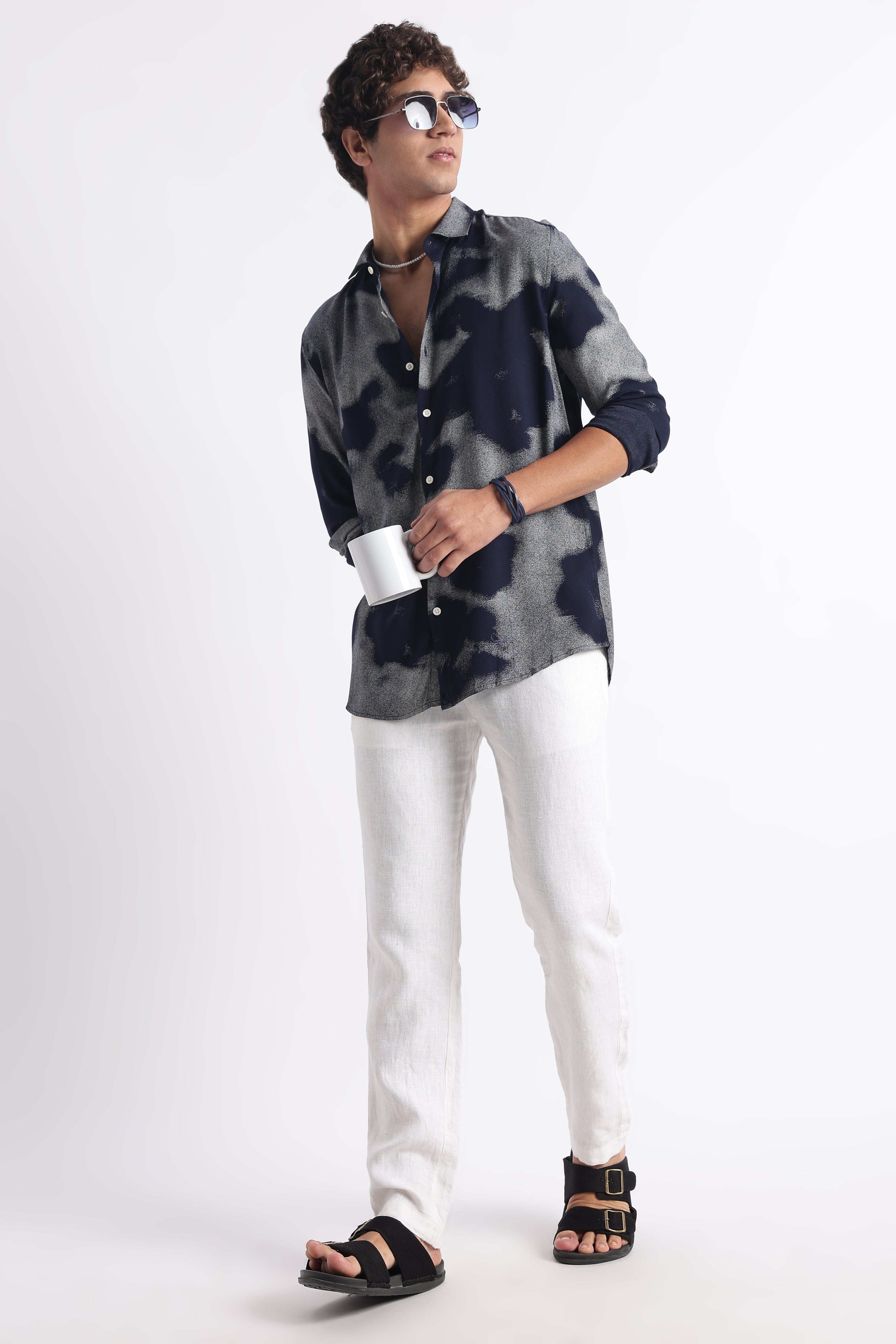 Men Modern Day Print Shirt
