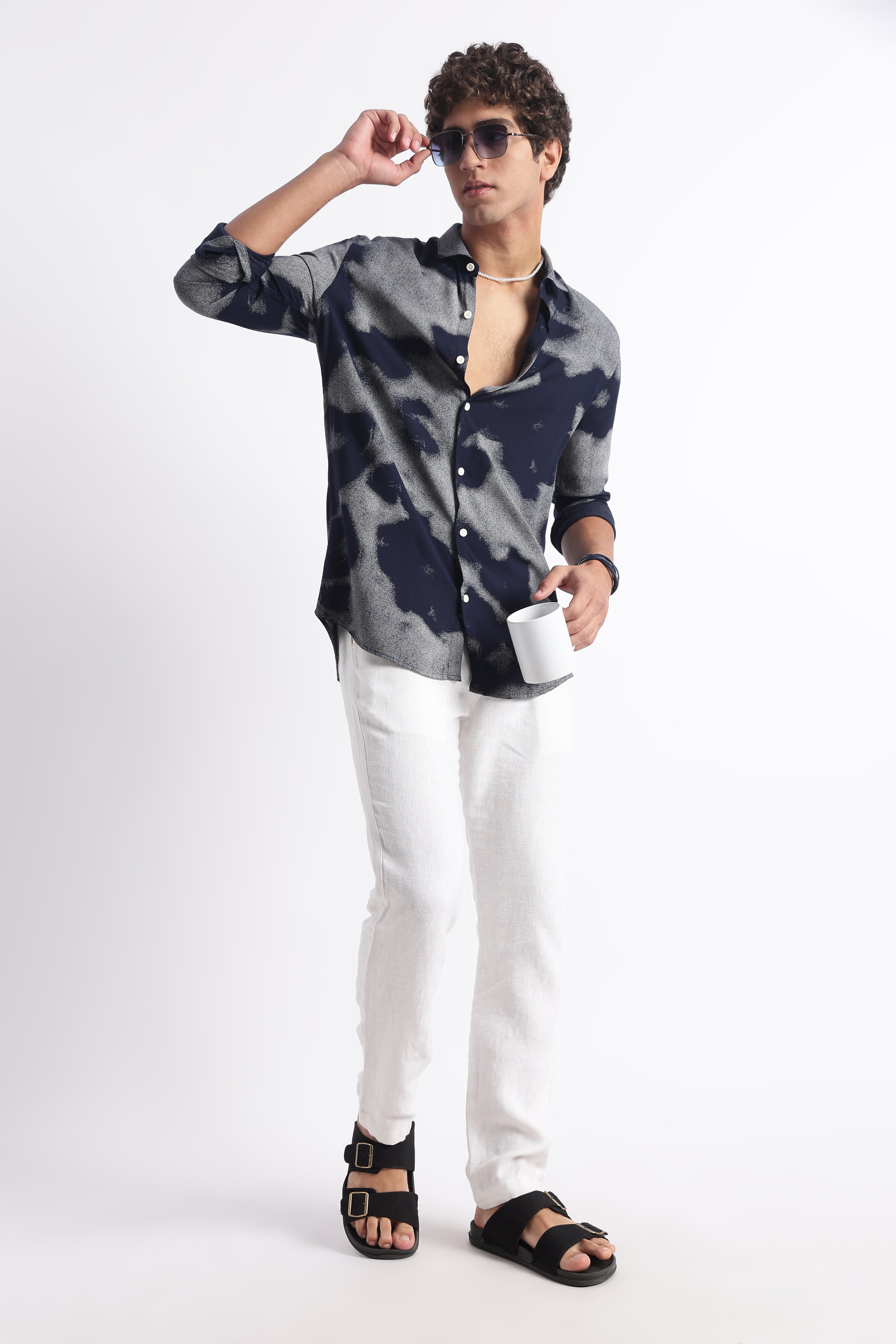 Men Modern Day Print Shirt