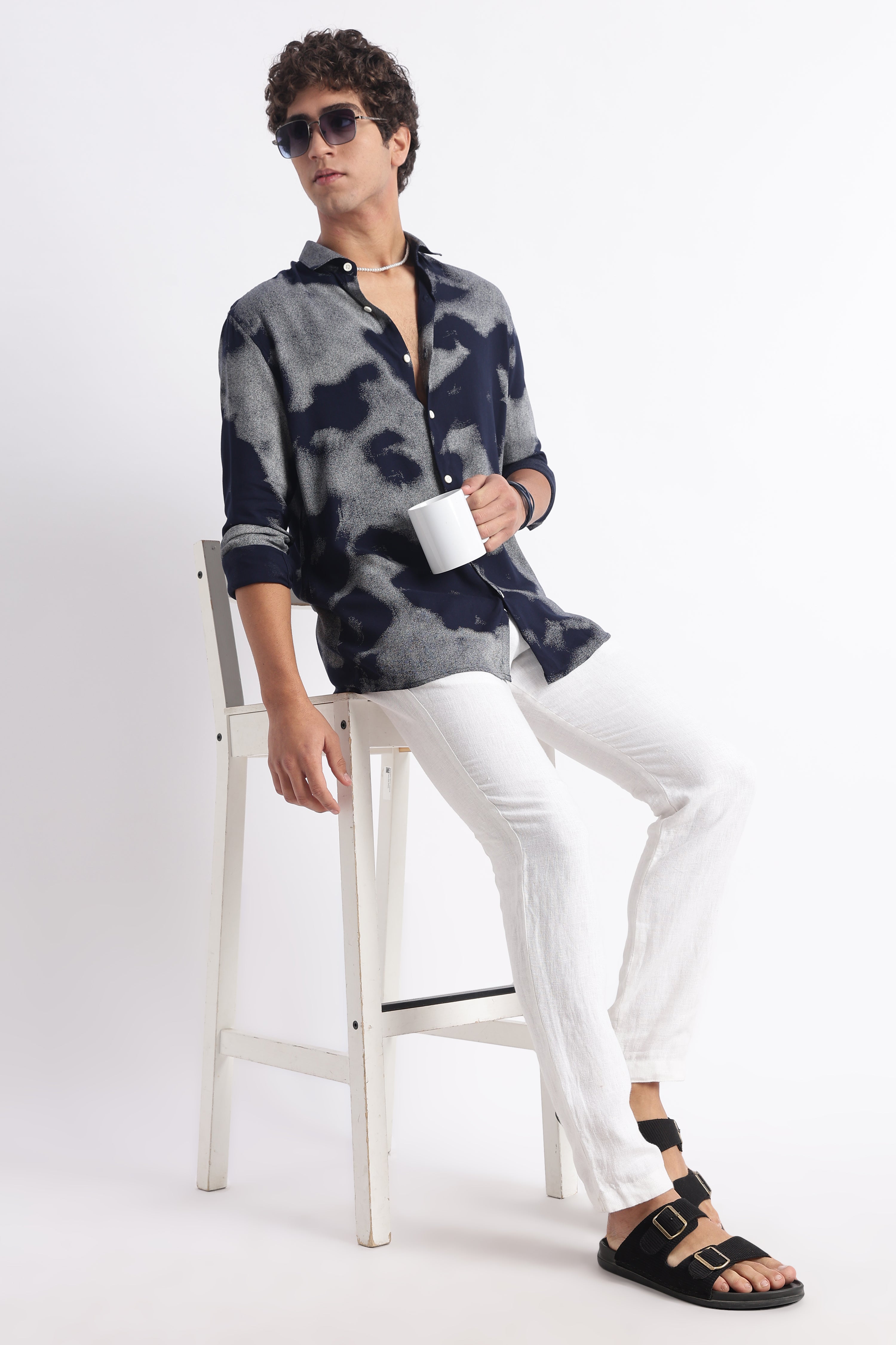 Men Modern Day Print Shirt