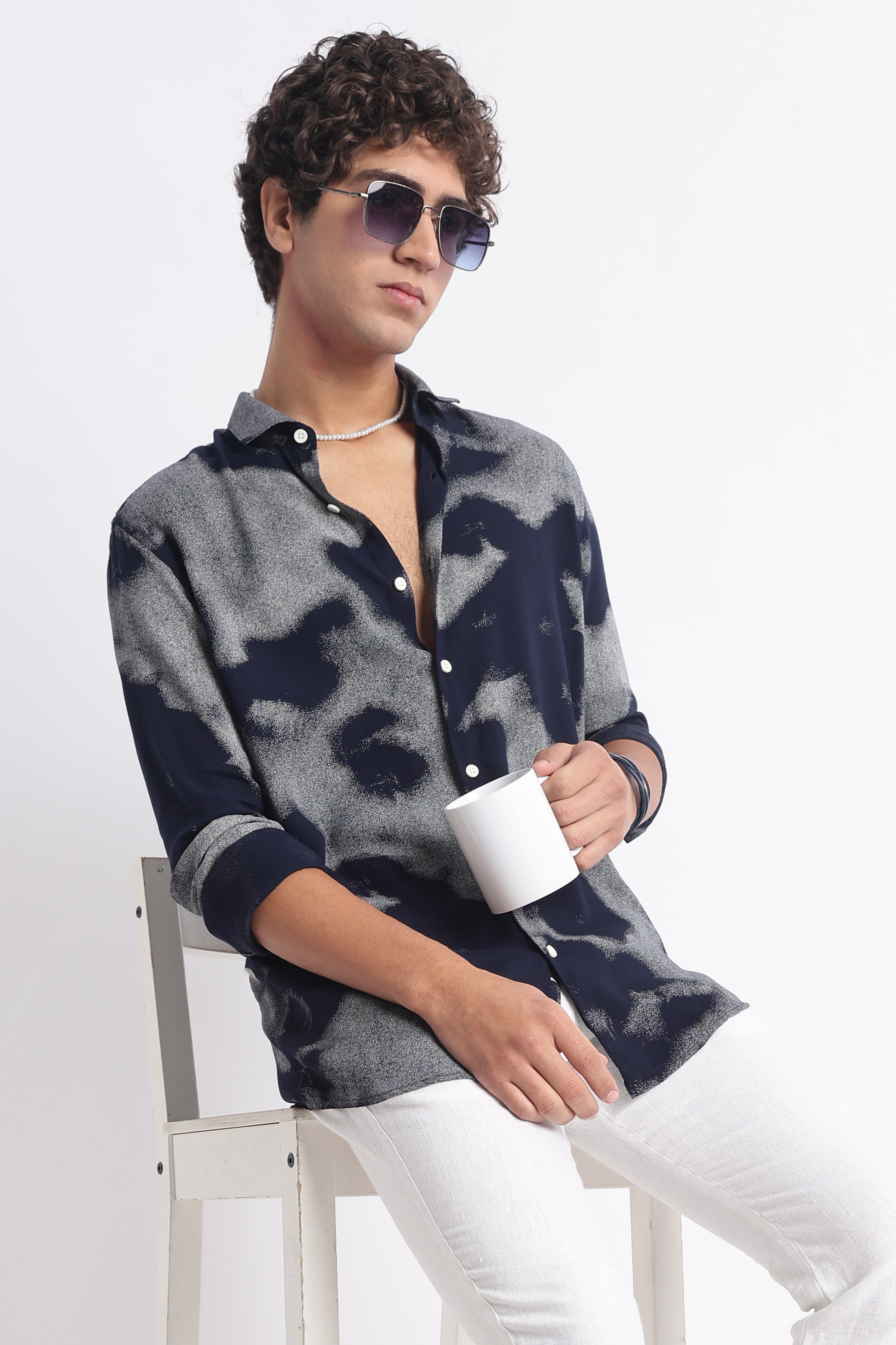 Men Modern Day Print Shirt