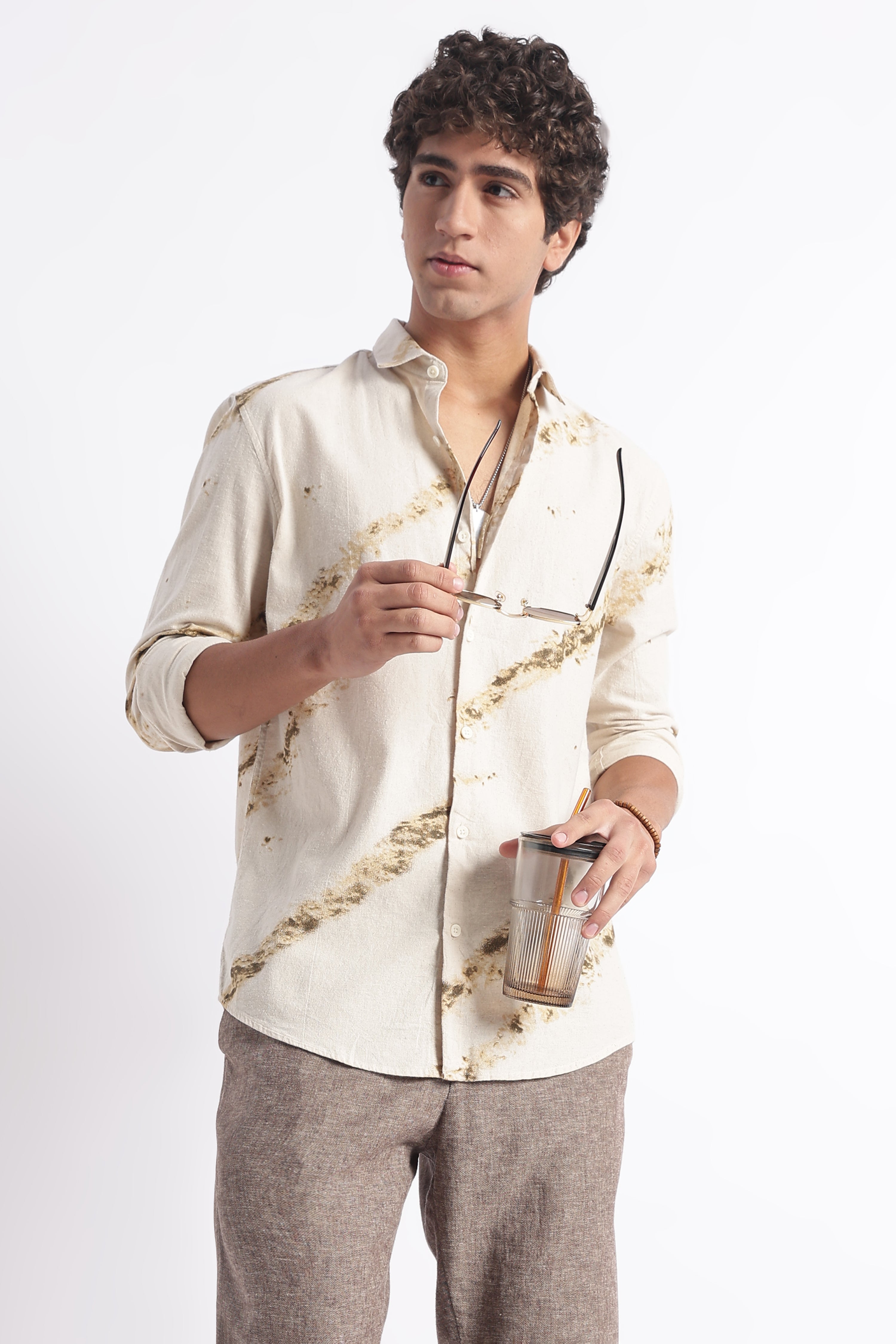 Men Modern Day Print Shirt