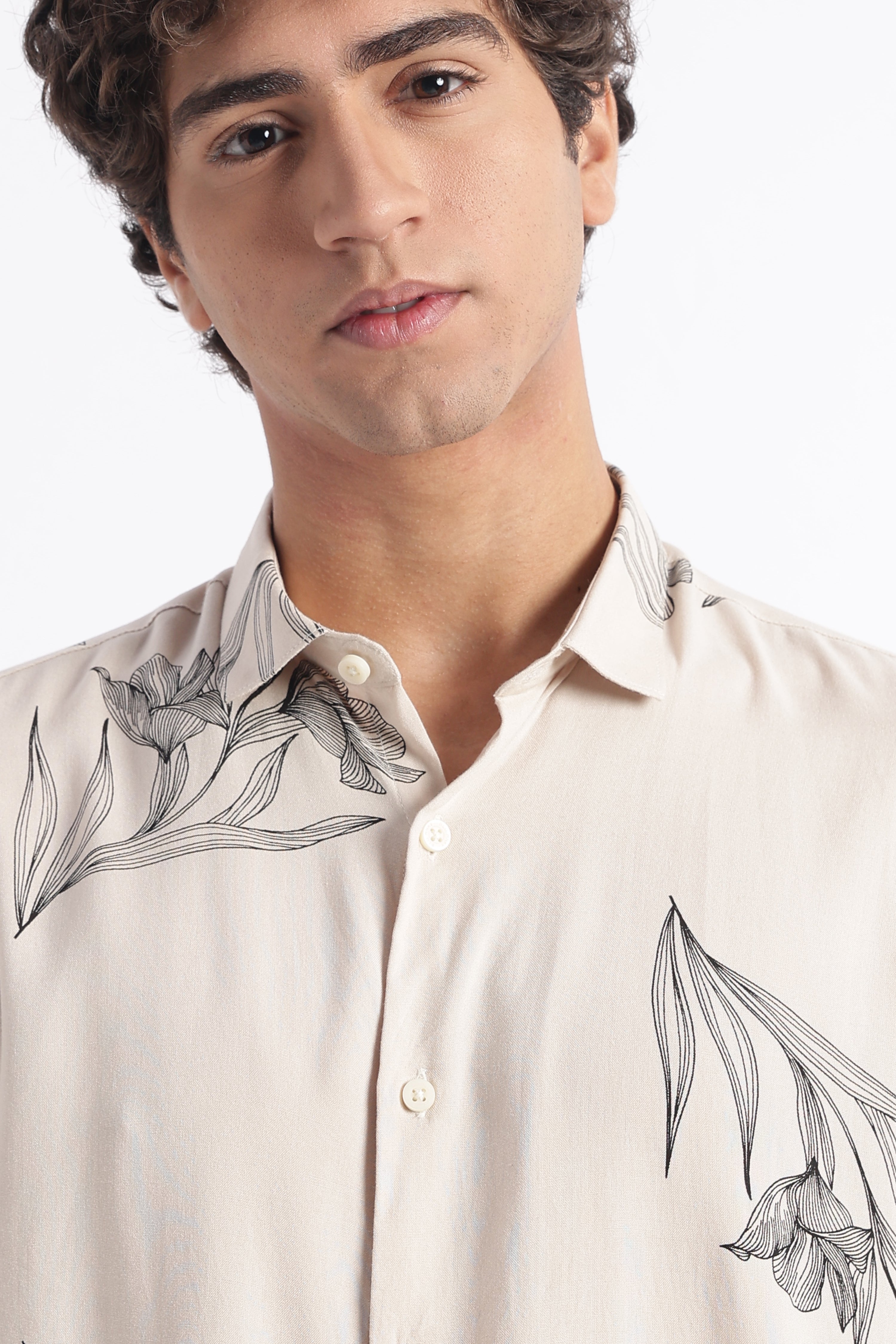Men Modern Day Print Shirt