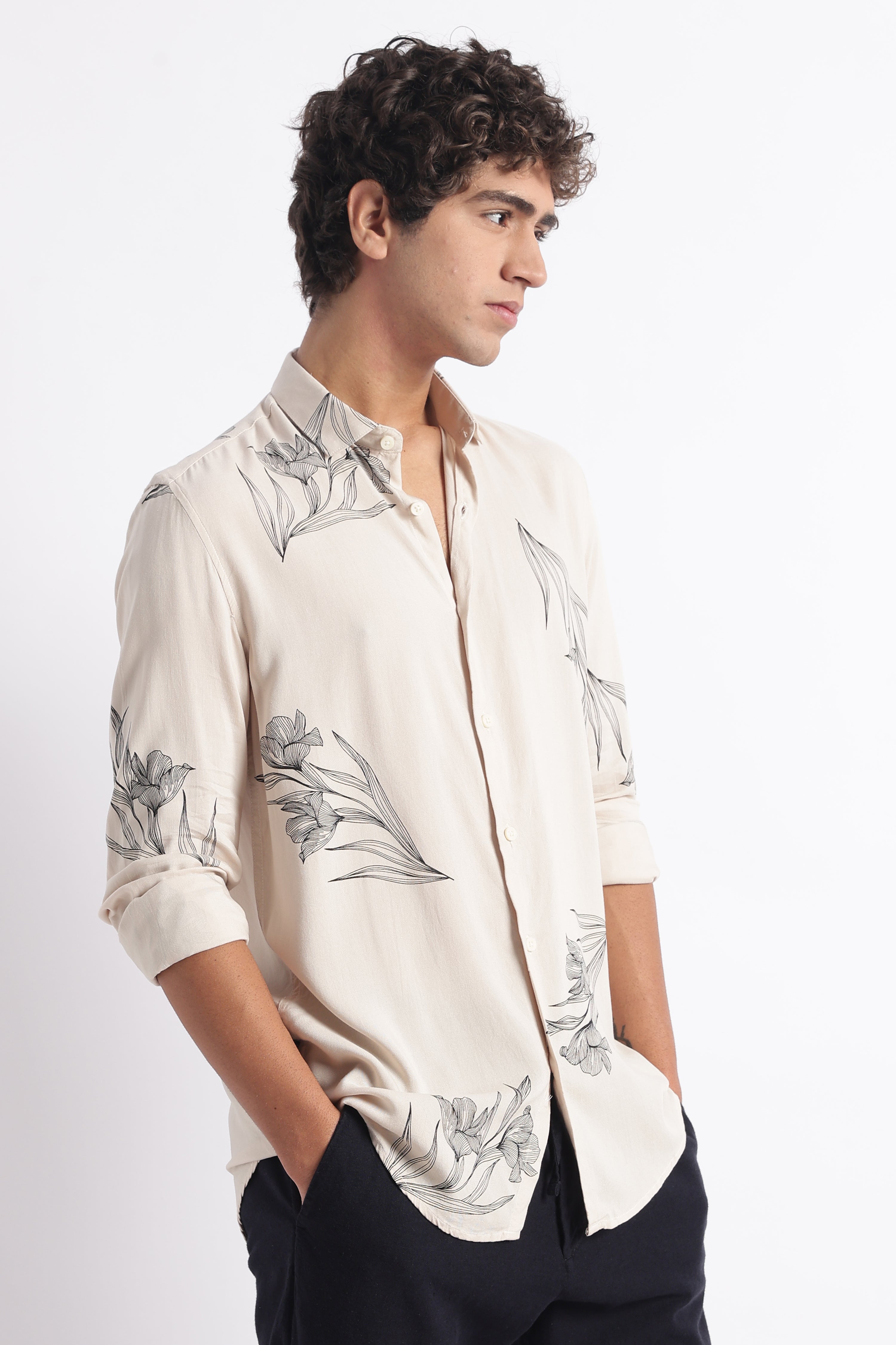 Men Modern Day Print Shirt