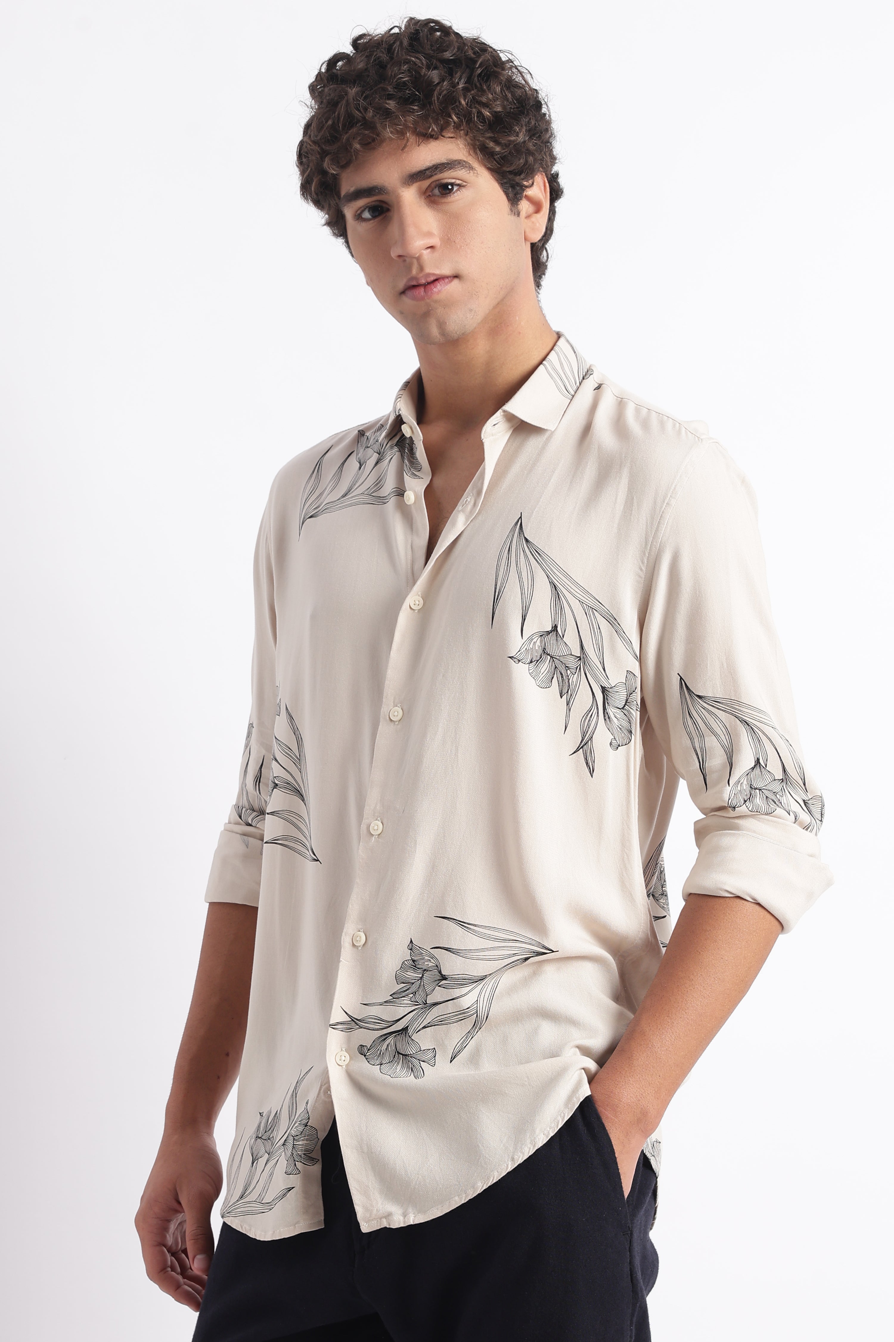 Men Modern Day Print Shirt