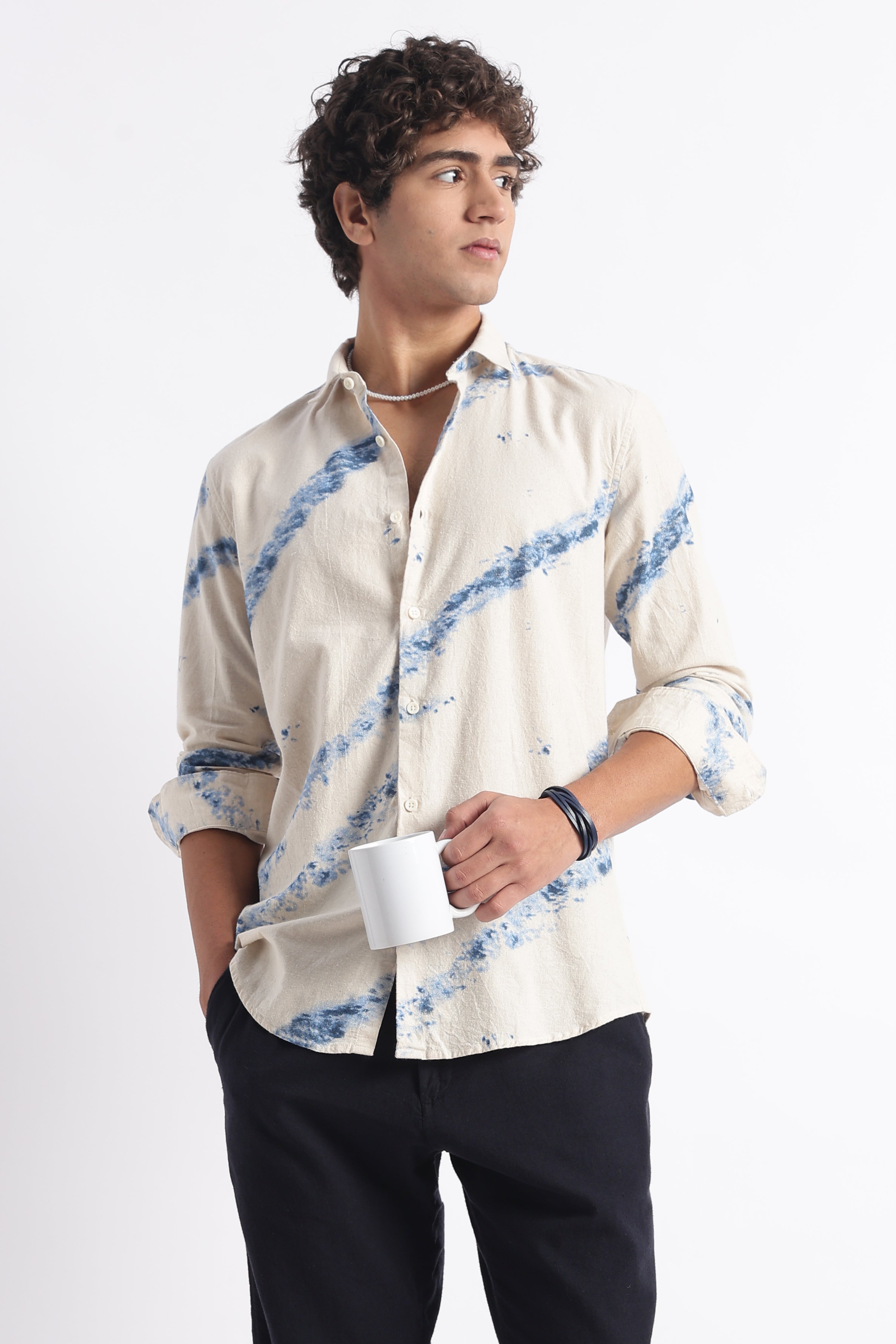 Men Modern Day Print Shirt
