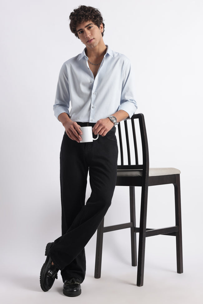 Men Classic Dobby Solid Shirt