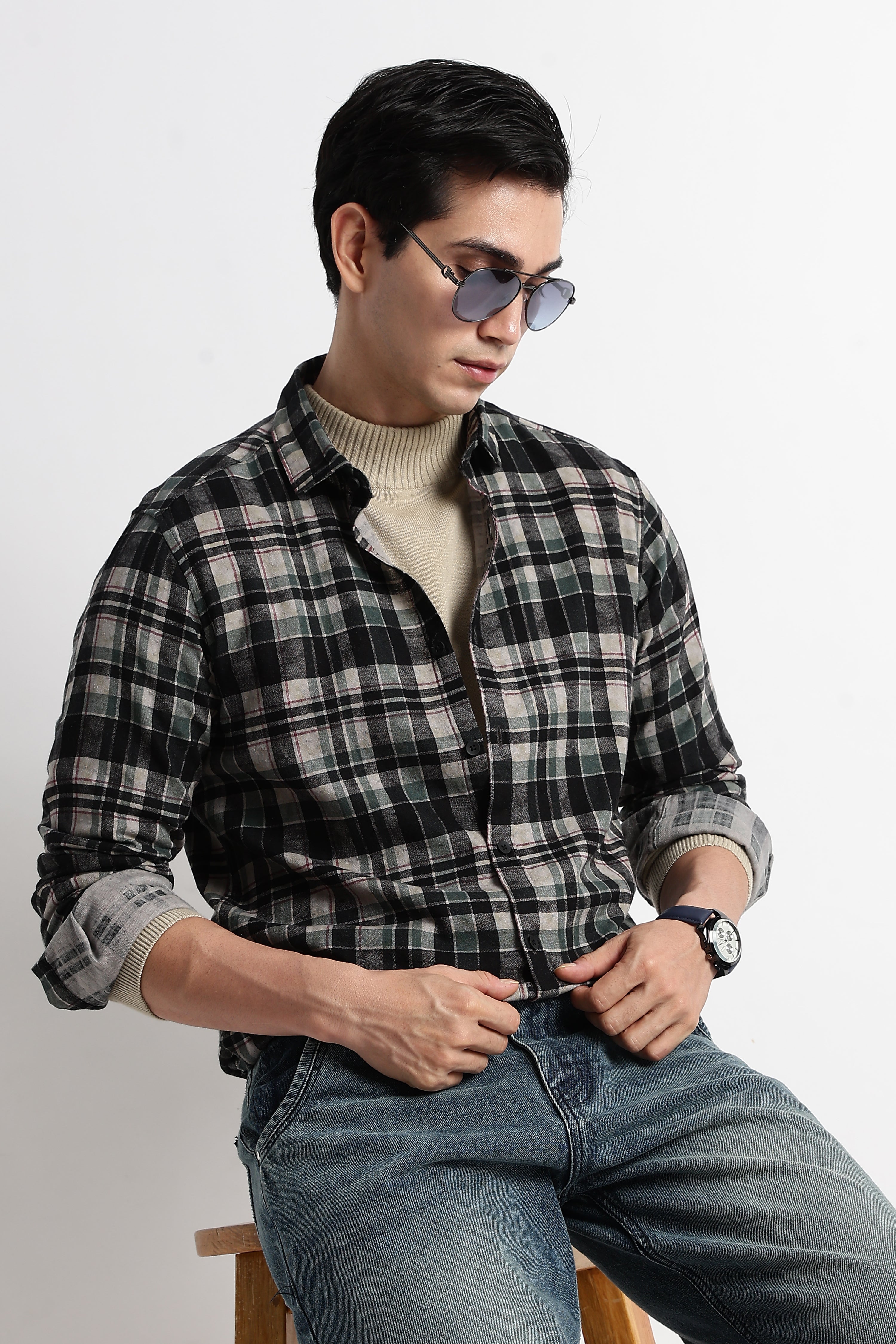 Men Heritage Check Shirt