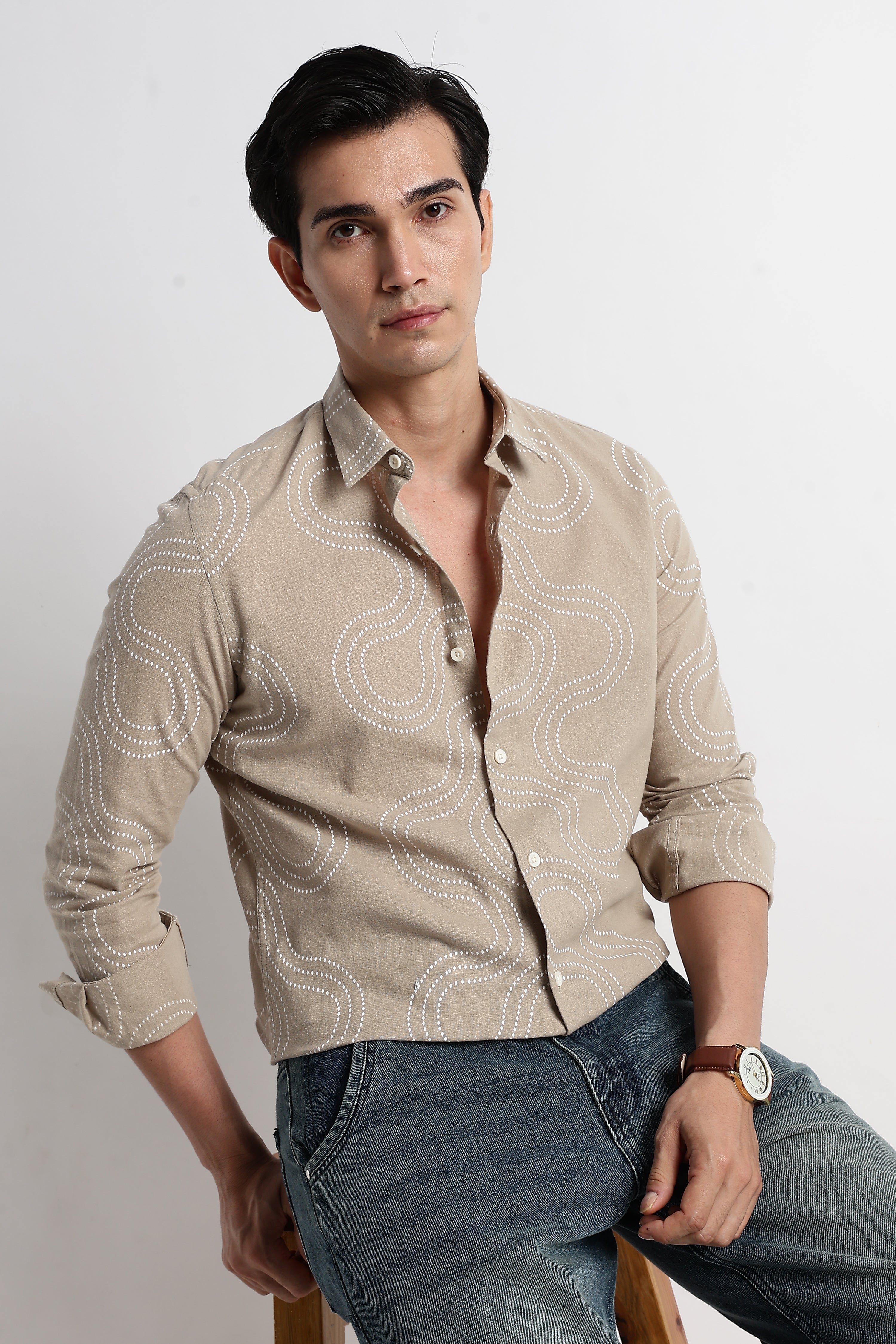 Men Embroidered Shirt