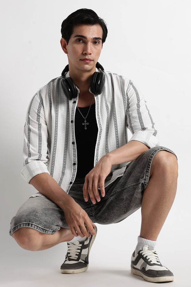 Men Heritage Stripes Shirt