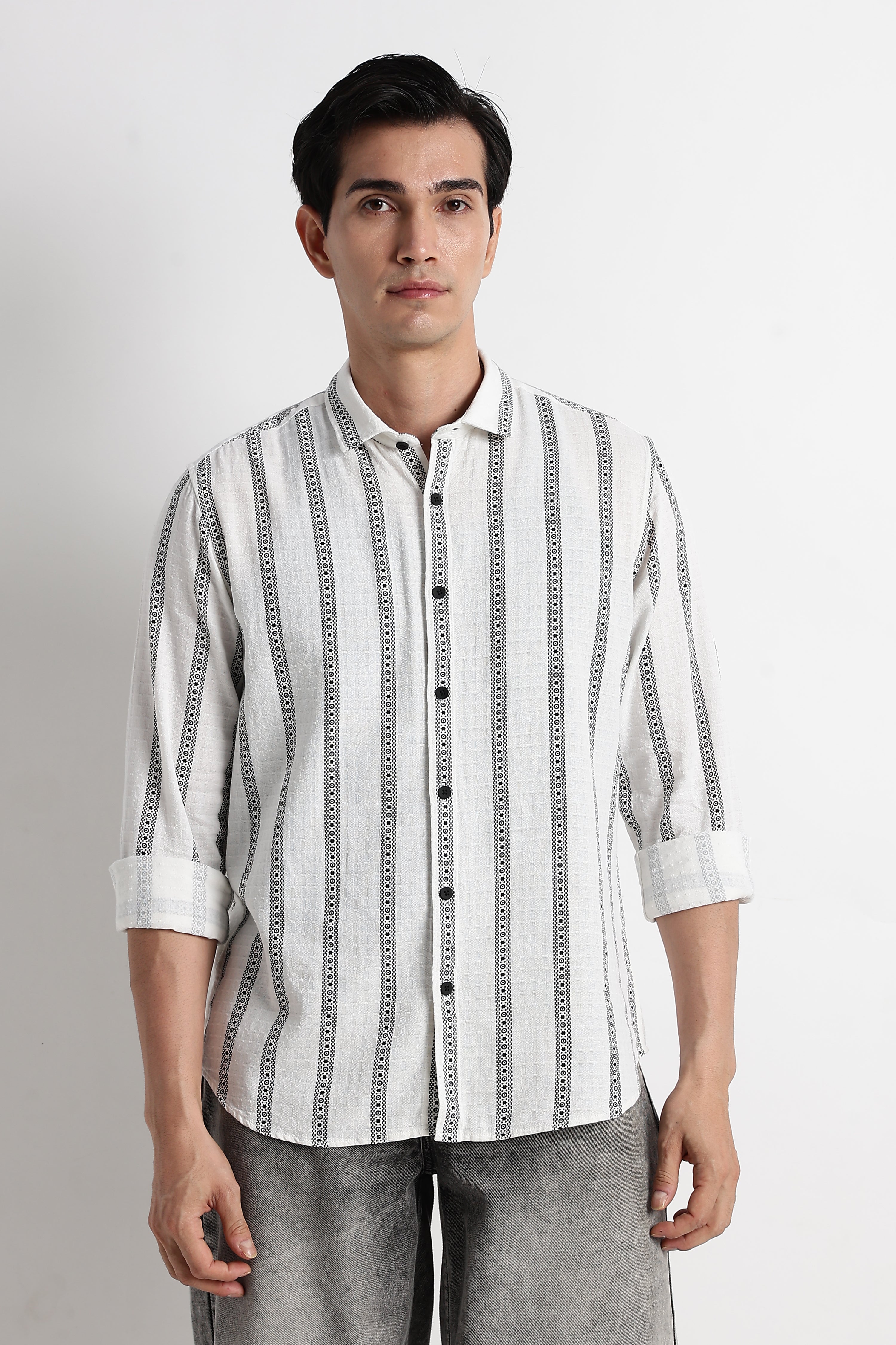 Men Heritage Stripes Shirt