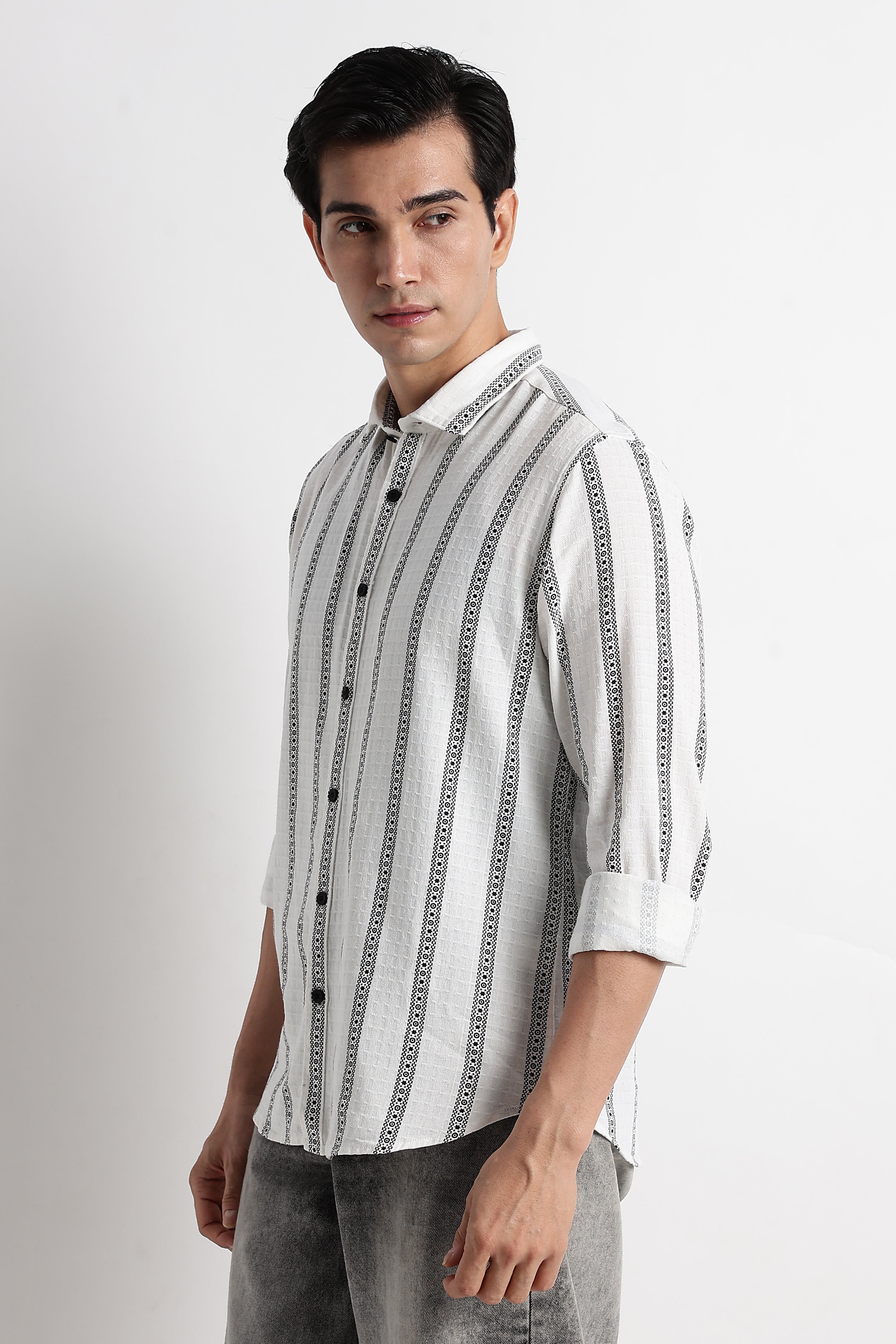 Men Heritage Stripes Shirt