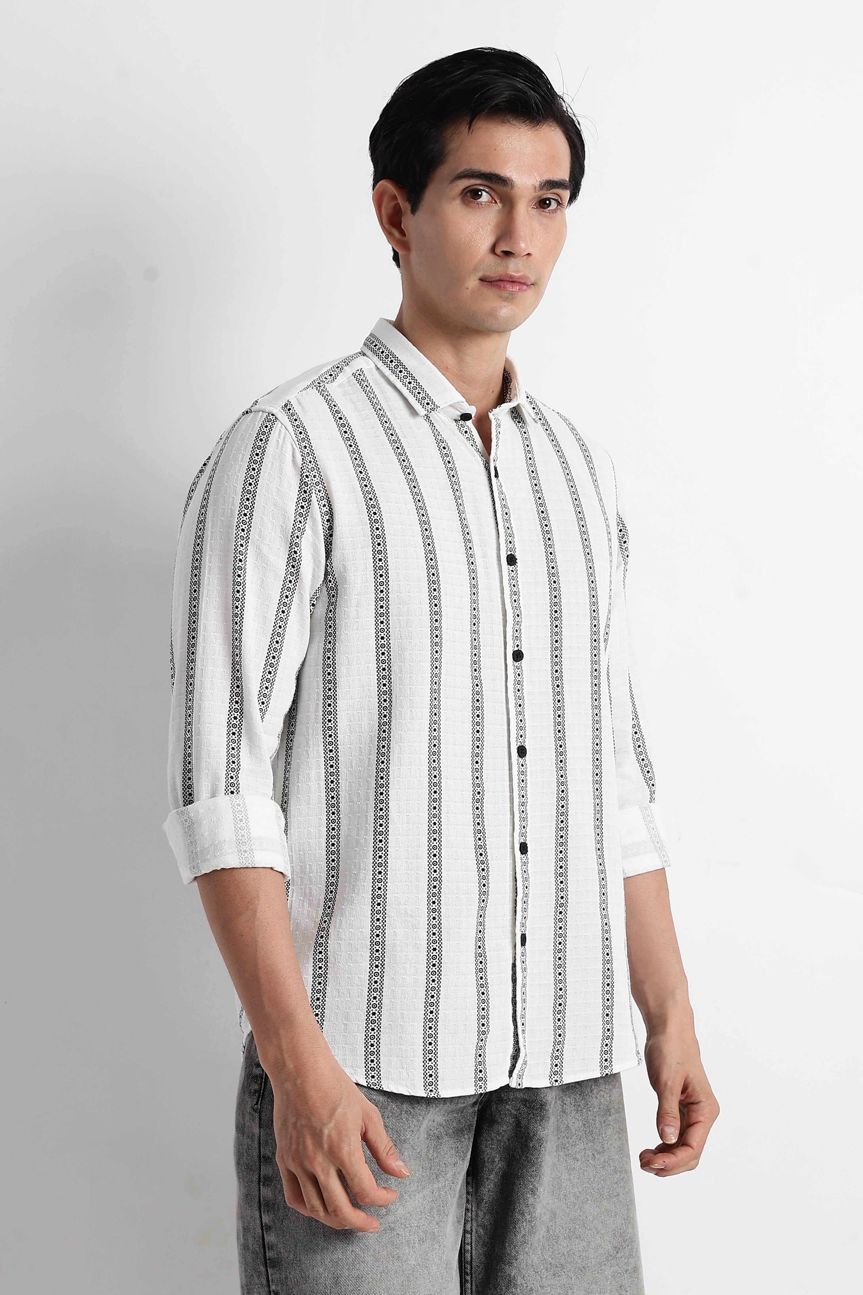 Men Heritage Stripes Shirt