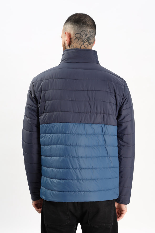 Men Teal Winter Ready Bomber Jacket