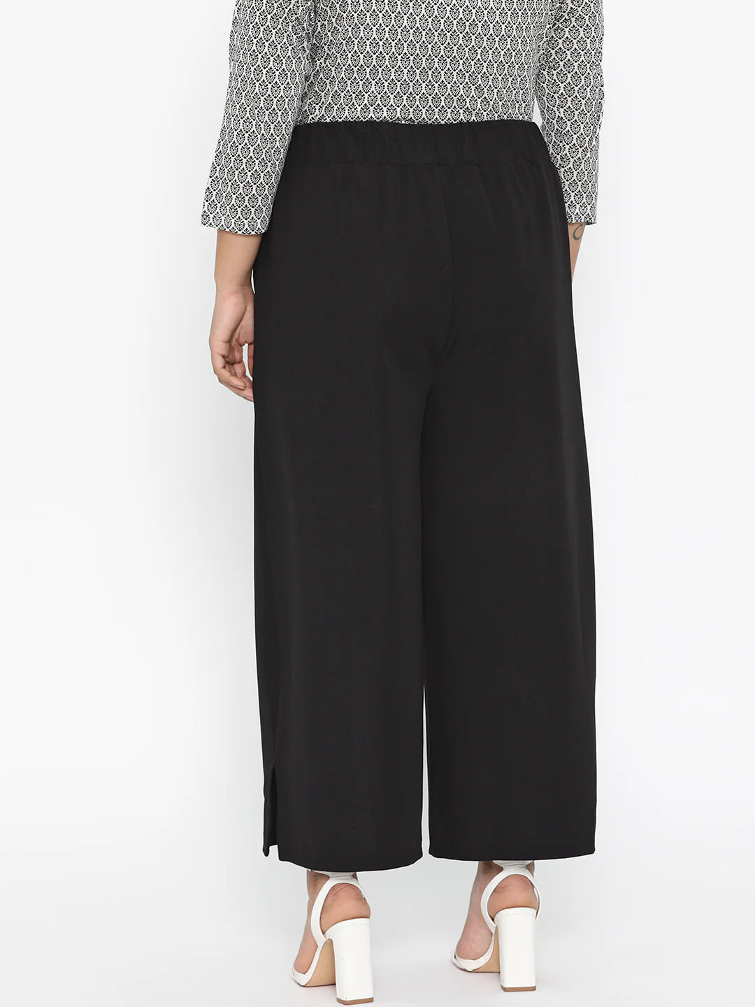 Women Black Stretchable Palazzo