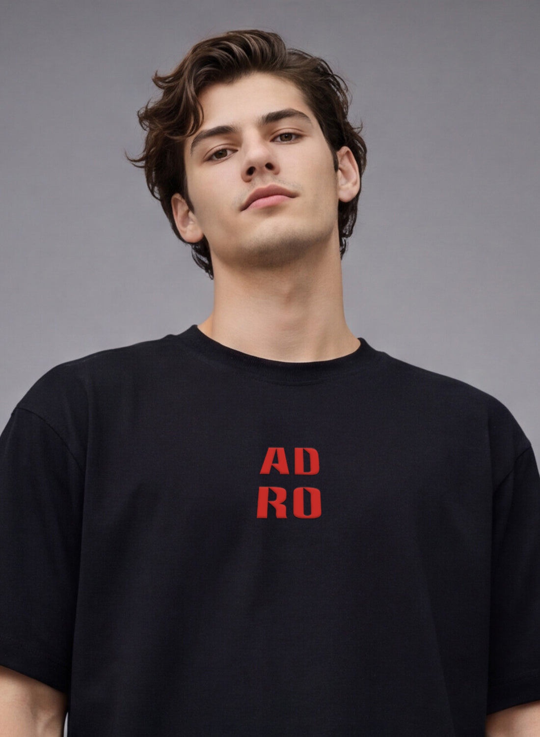 Men Oversize Fit Back Printed T-Shirt
