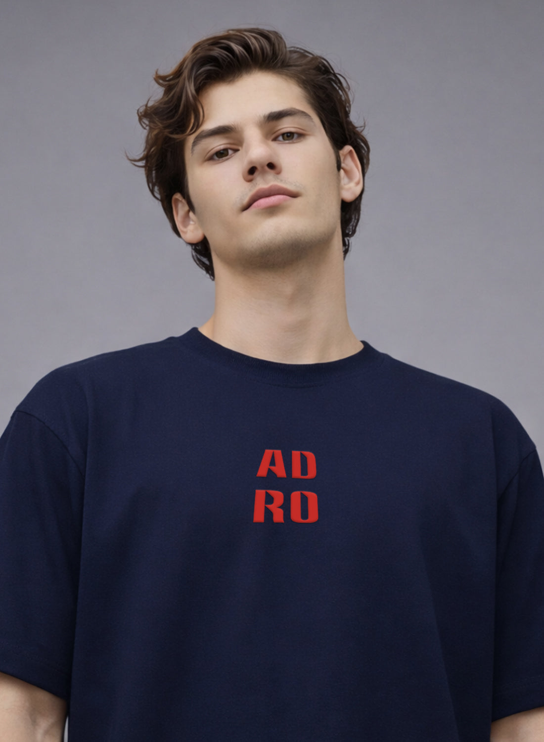 Men Oversize Fit Back Printed T-Shirt