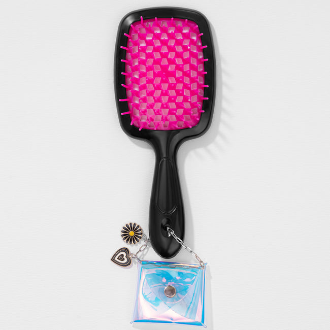 Multi Drama Detangle Hair Brush with Free Pouch