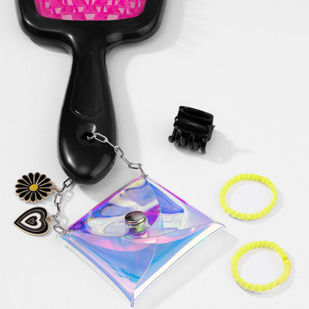 Multi Drama Detangle Hair Brush with Free Pouch