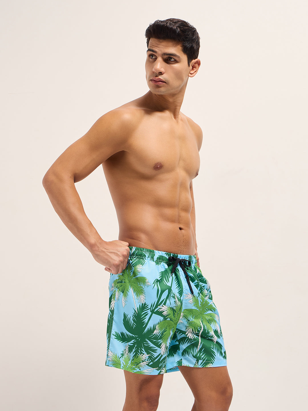 Men Multi-Color Printed Swim Shorts