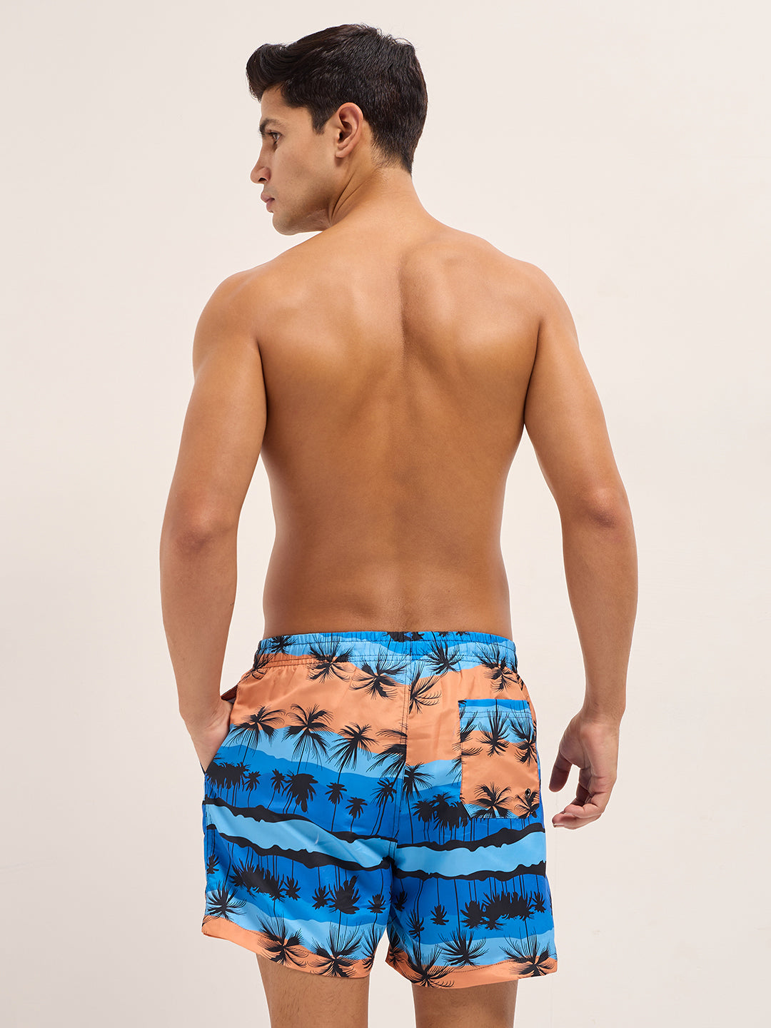 Men Multi-Color Printed Swim Shorts