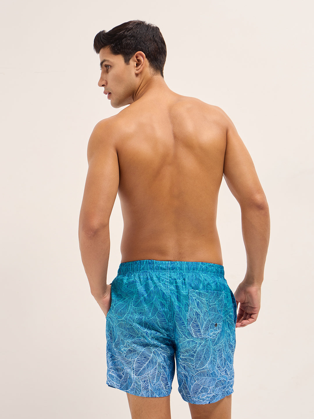 Men Multi-Color Printed Swim Shorts