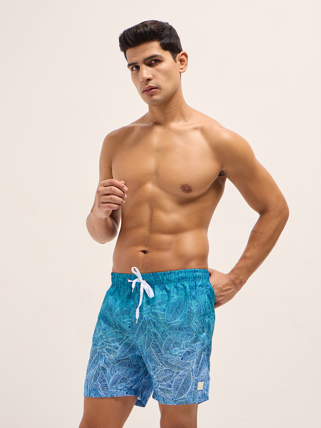Men Multi-Color Printed Swim Shorts