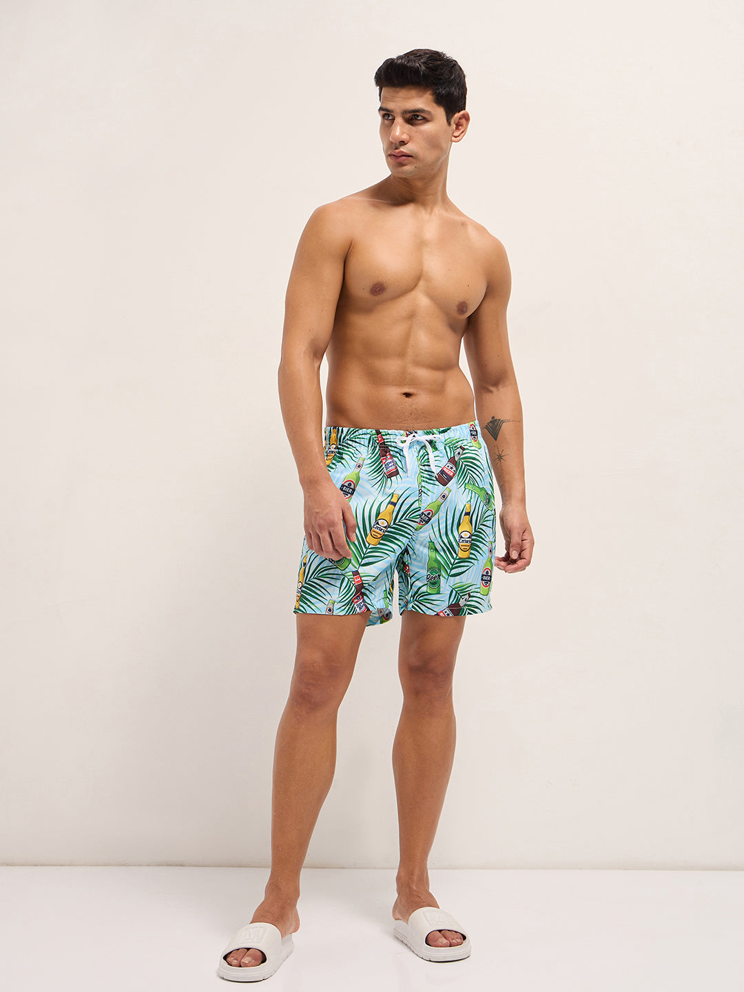 Men Multi-Color Printed Swim Shorts