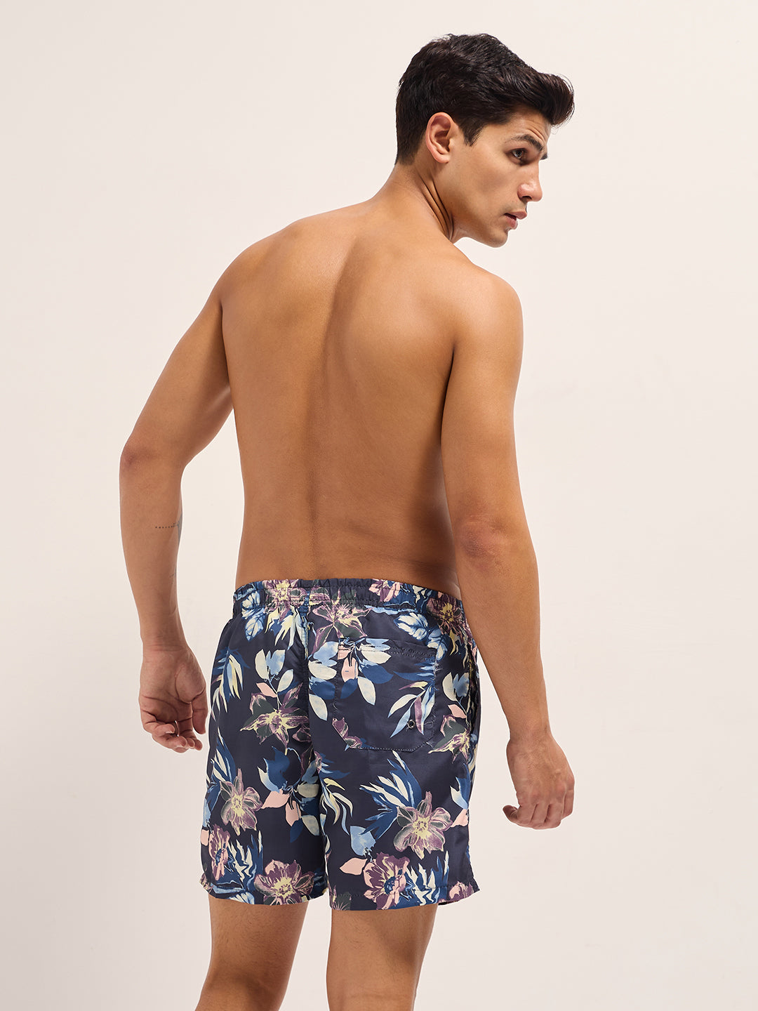Men Multi-Color Printed Swim Shorts