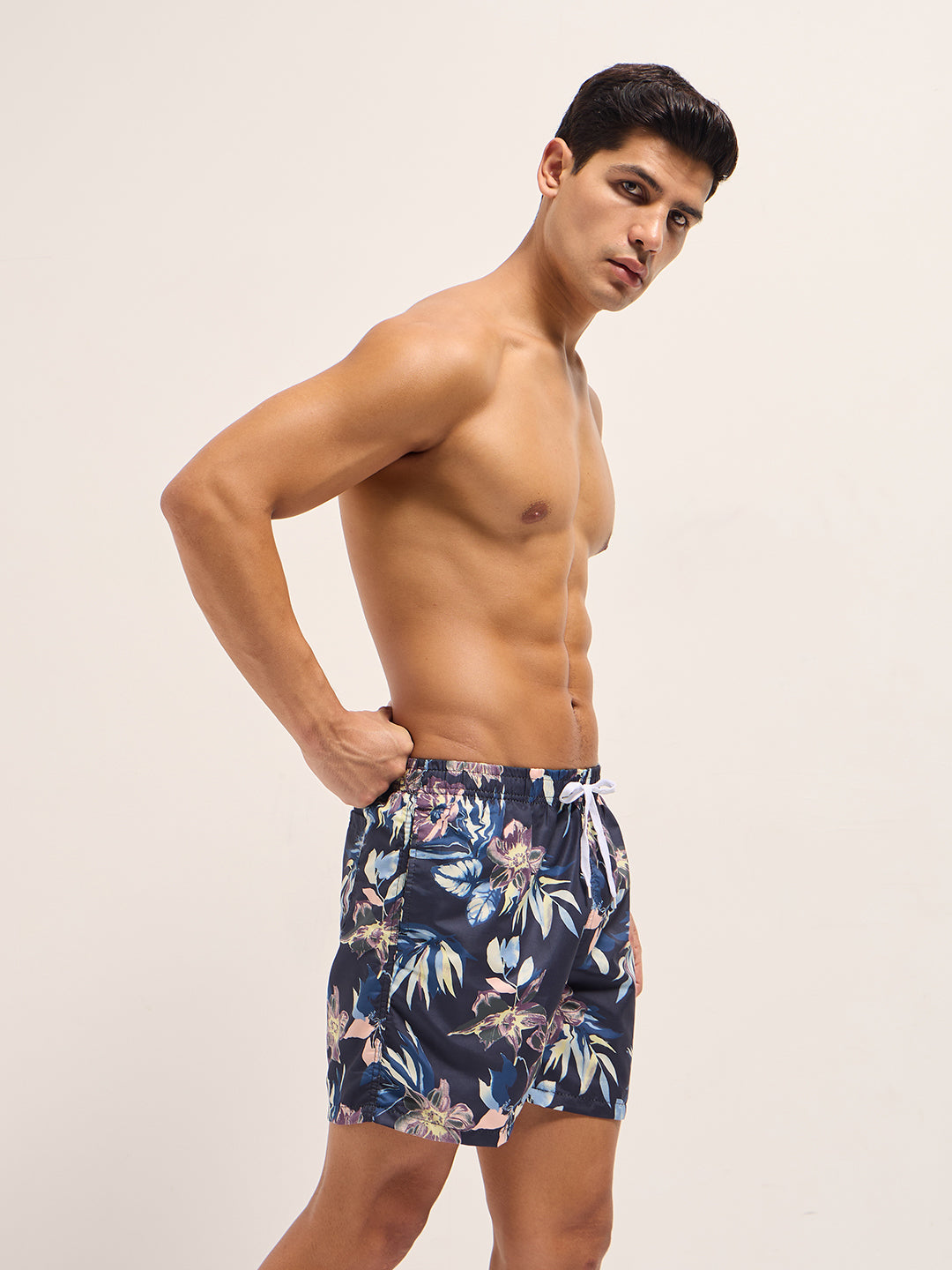 Men Multi-Color Printed Swim Shorts