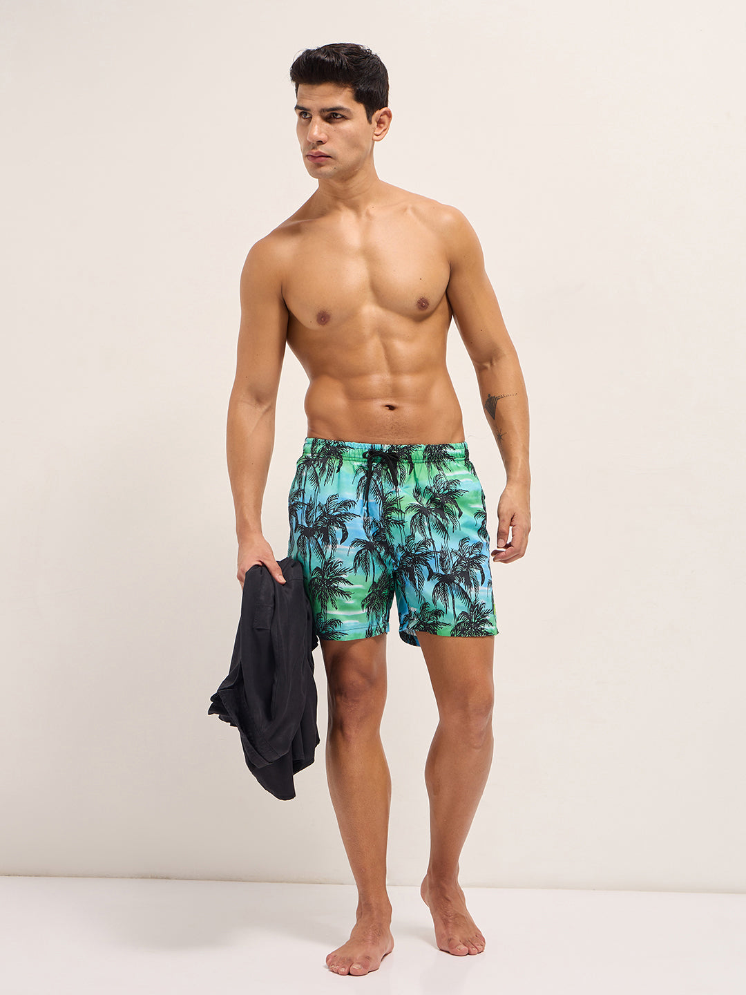 Men Multi-Color Printed Swim Shorts