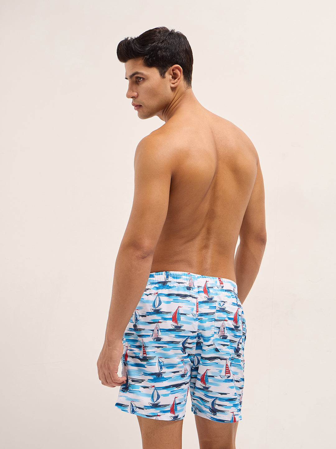 Men Multi-Color Printed Swim Shorts