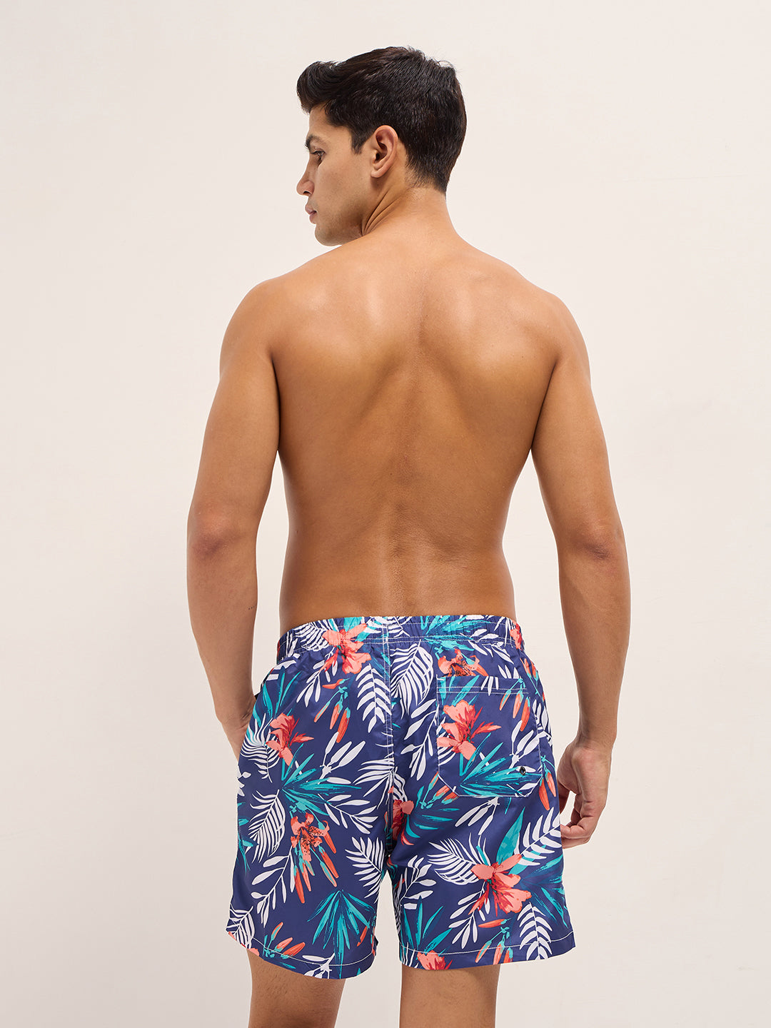 Men Multi-Color Printed Swim Shorts