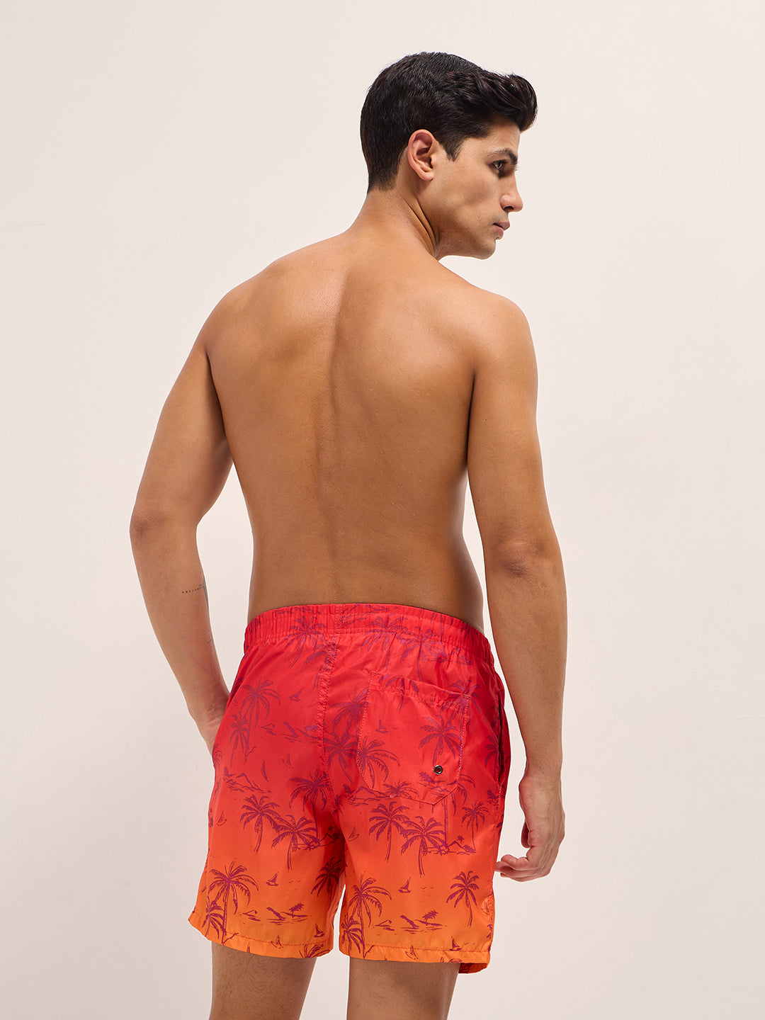 Men Multi-Color Printed Swim Shorts