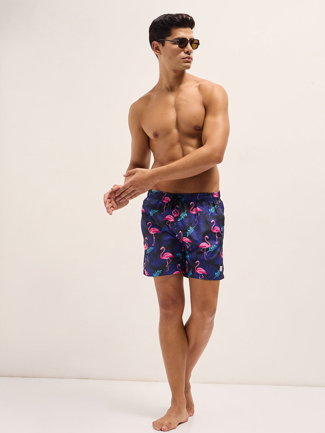 Men Multi-Color Printed Swim Shorts