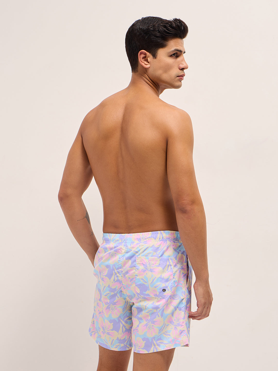 Men Multi-Color Printed Swim Shorts