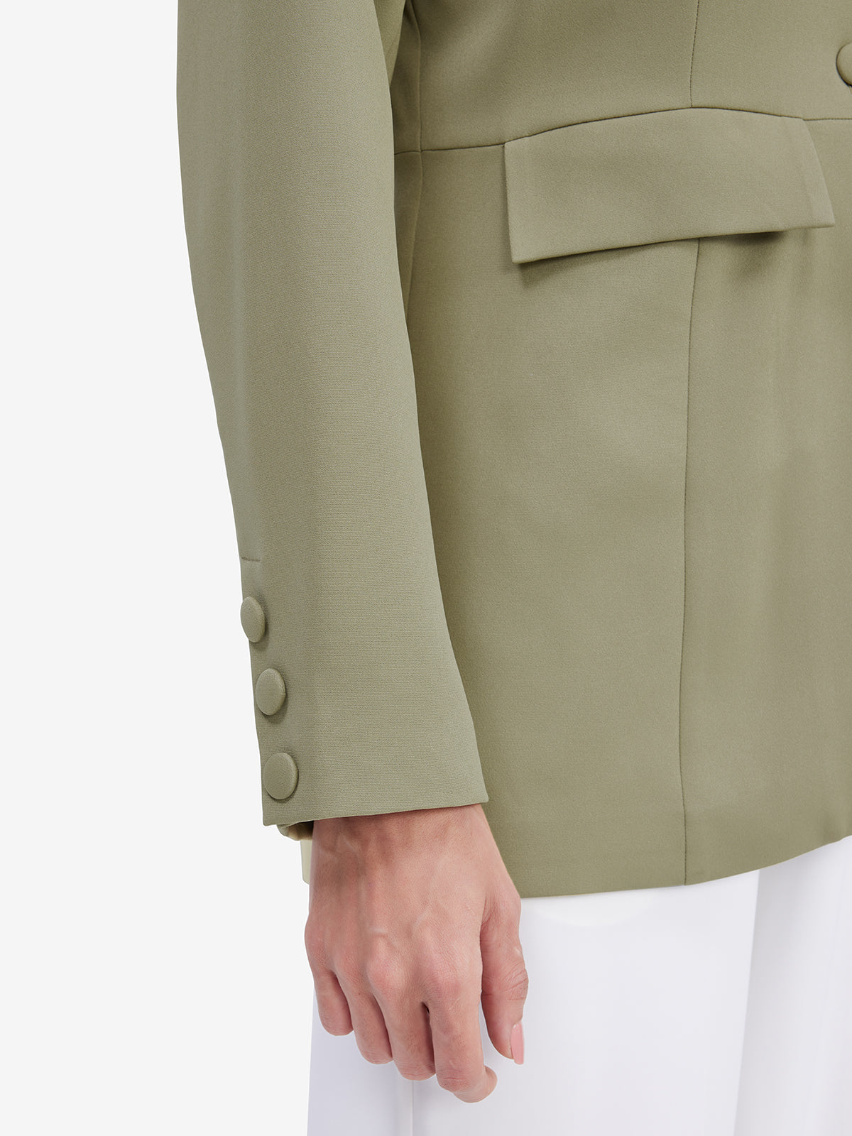 Women Green Tailored Blazer