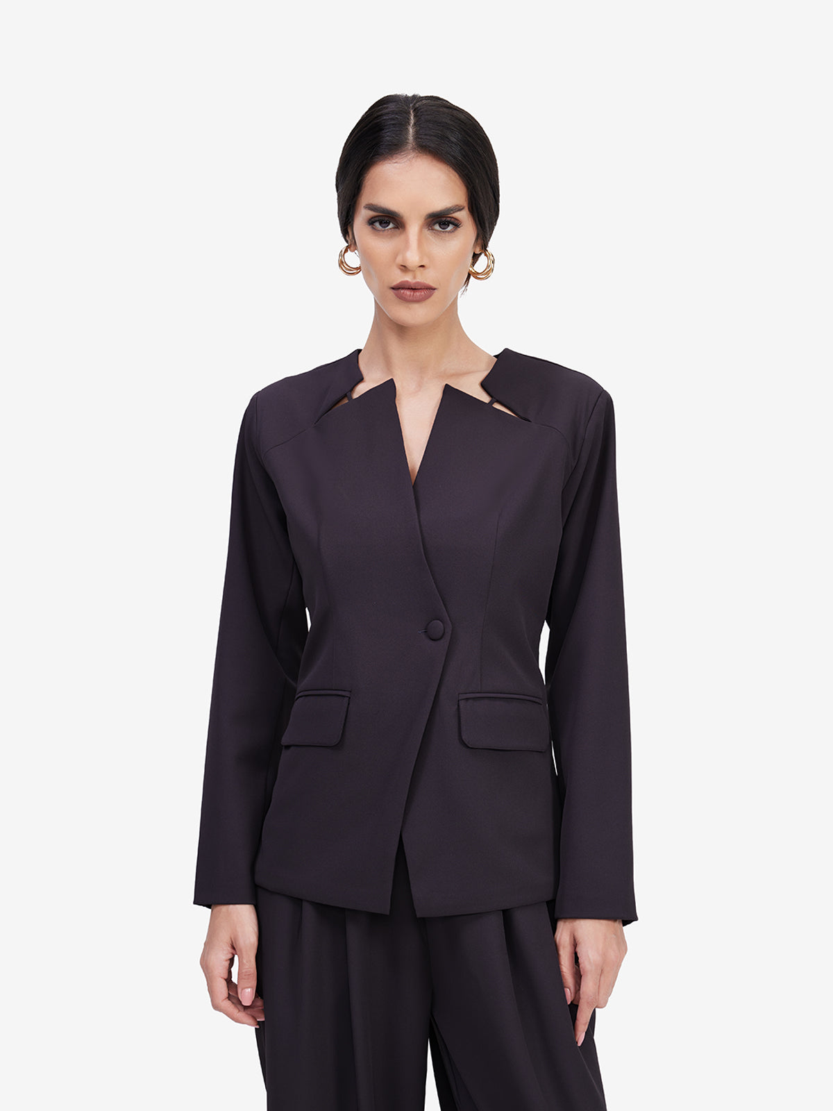 Women Grey Formal Blazer