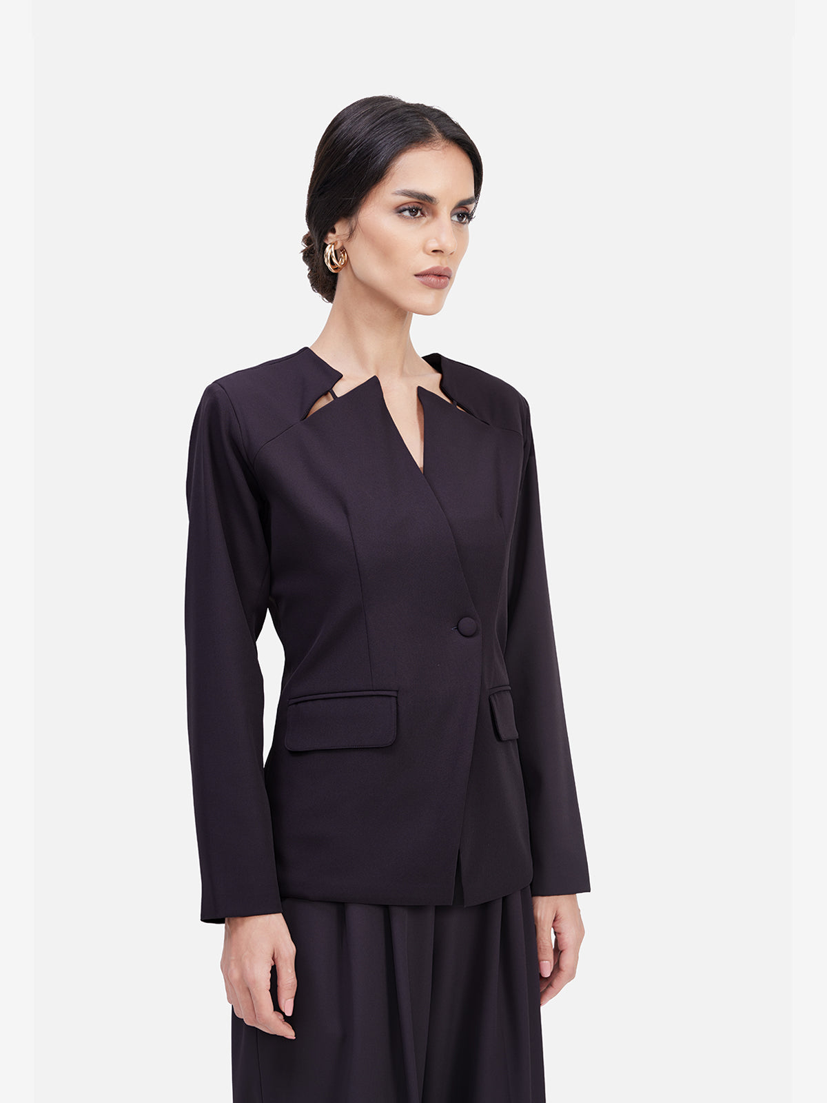 Women Grey Formal Blazer