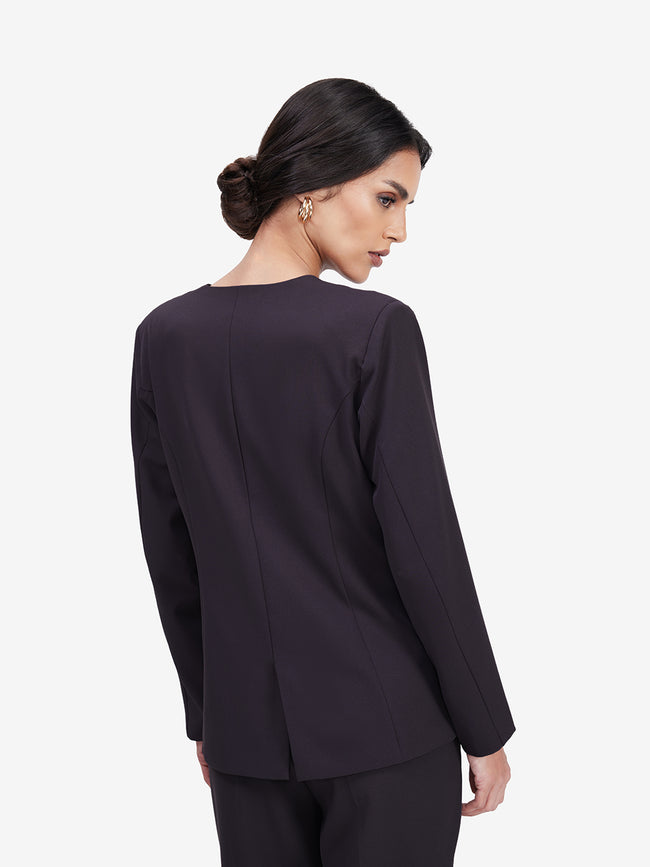Women Grey Formal Blazer